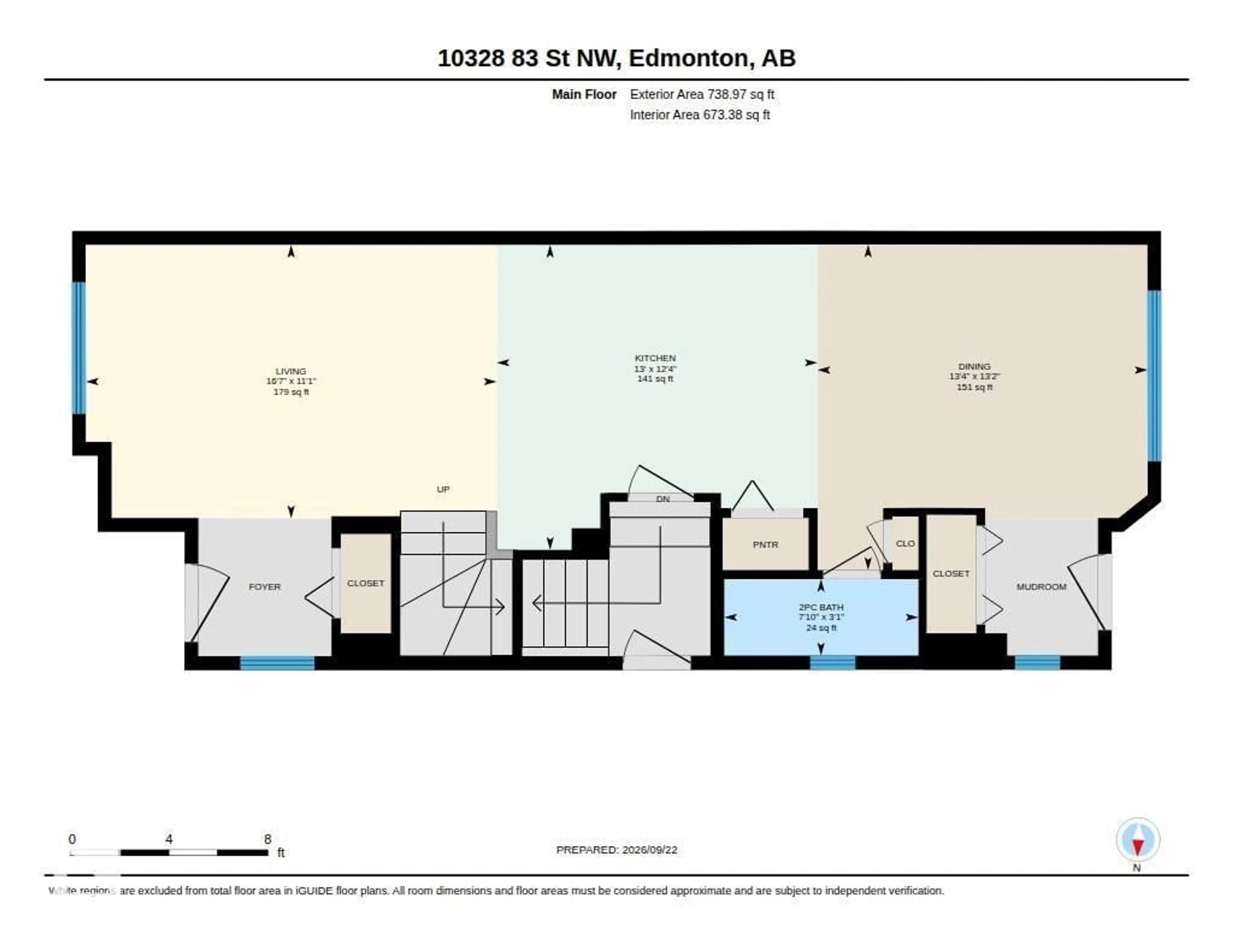 Floor plan for 10328 83 ST, Edmonton Alberta T6A3P1