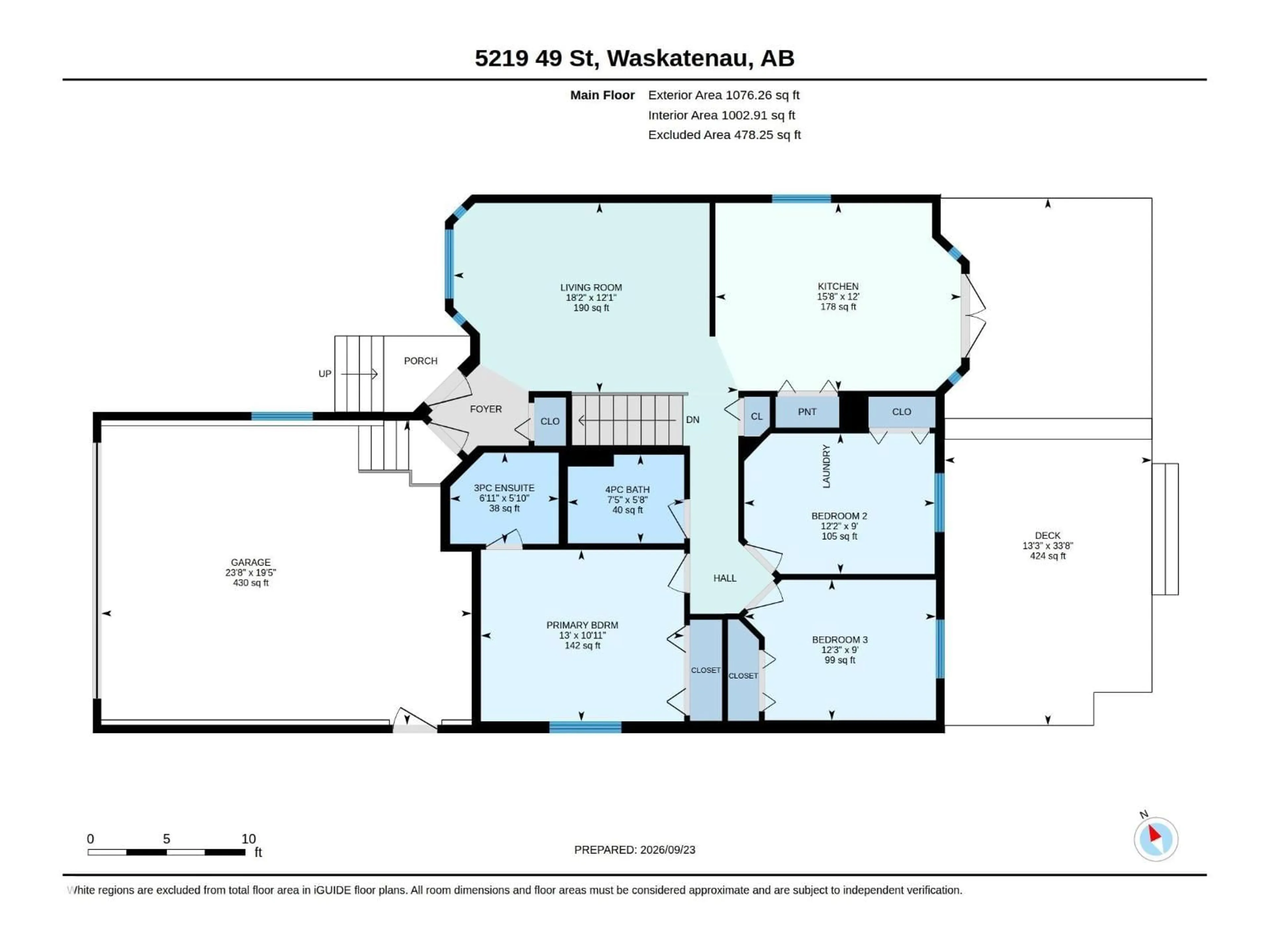 Floor plan for 5219 49 ST, Waskatenau Alberta T0A3P0