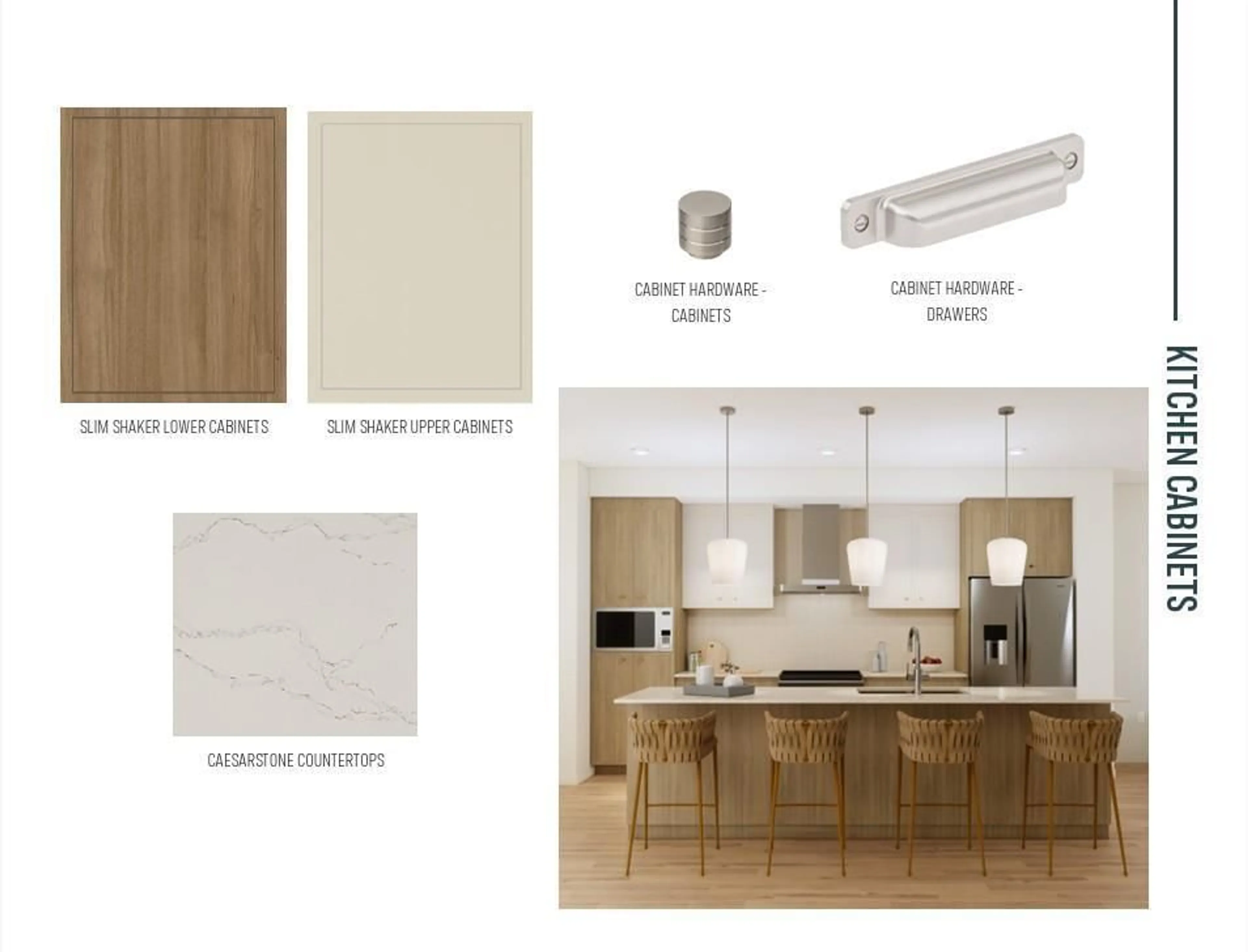 Contemporary kitchen, wood/laminate floor for 45 STETSON LO, Ardrossan Alberta T8E0C2