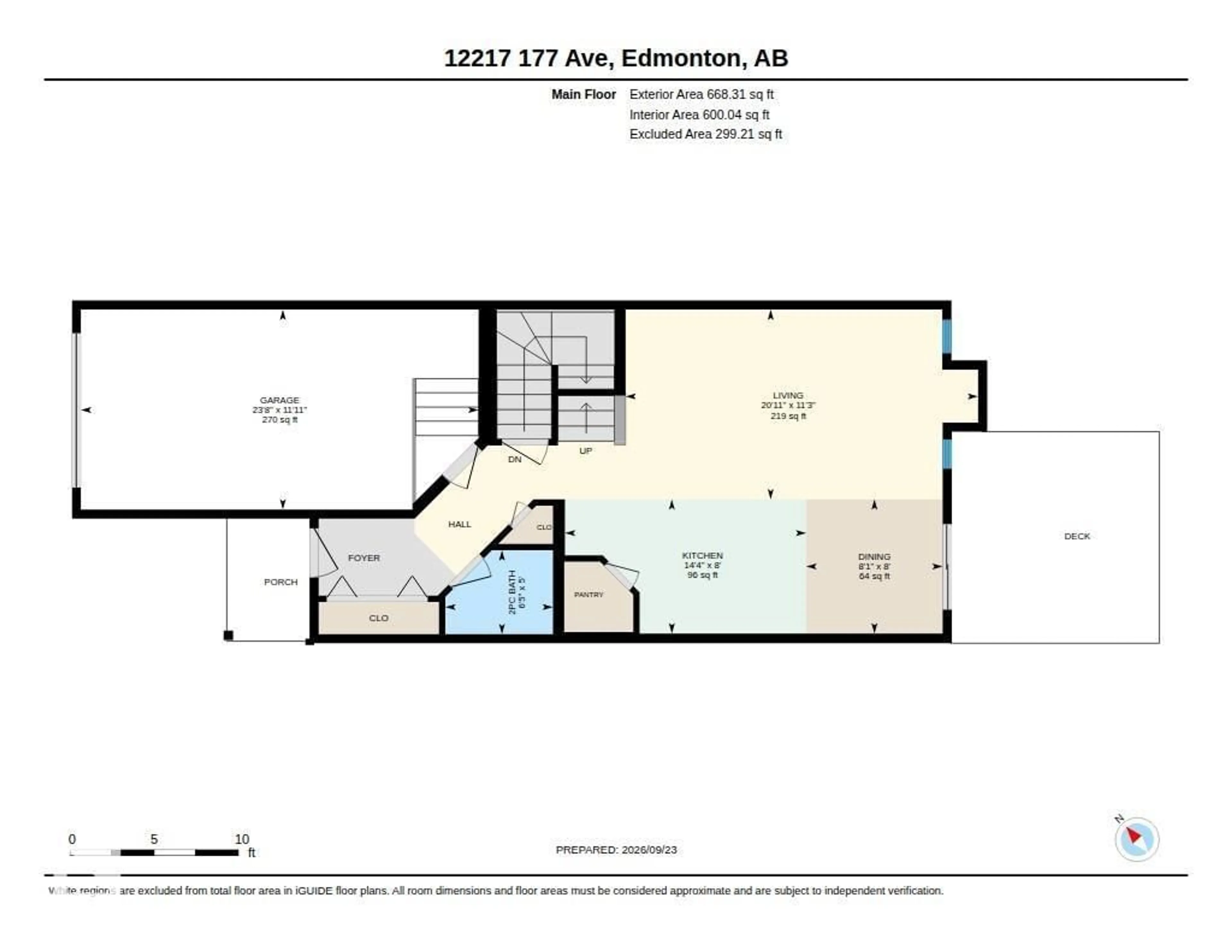 Floor plan for NW - 12217 177 AV, Edmonton Alberta T5X0L1