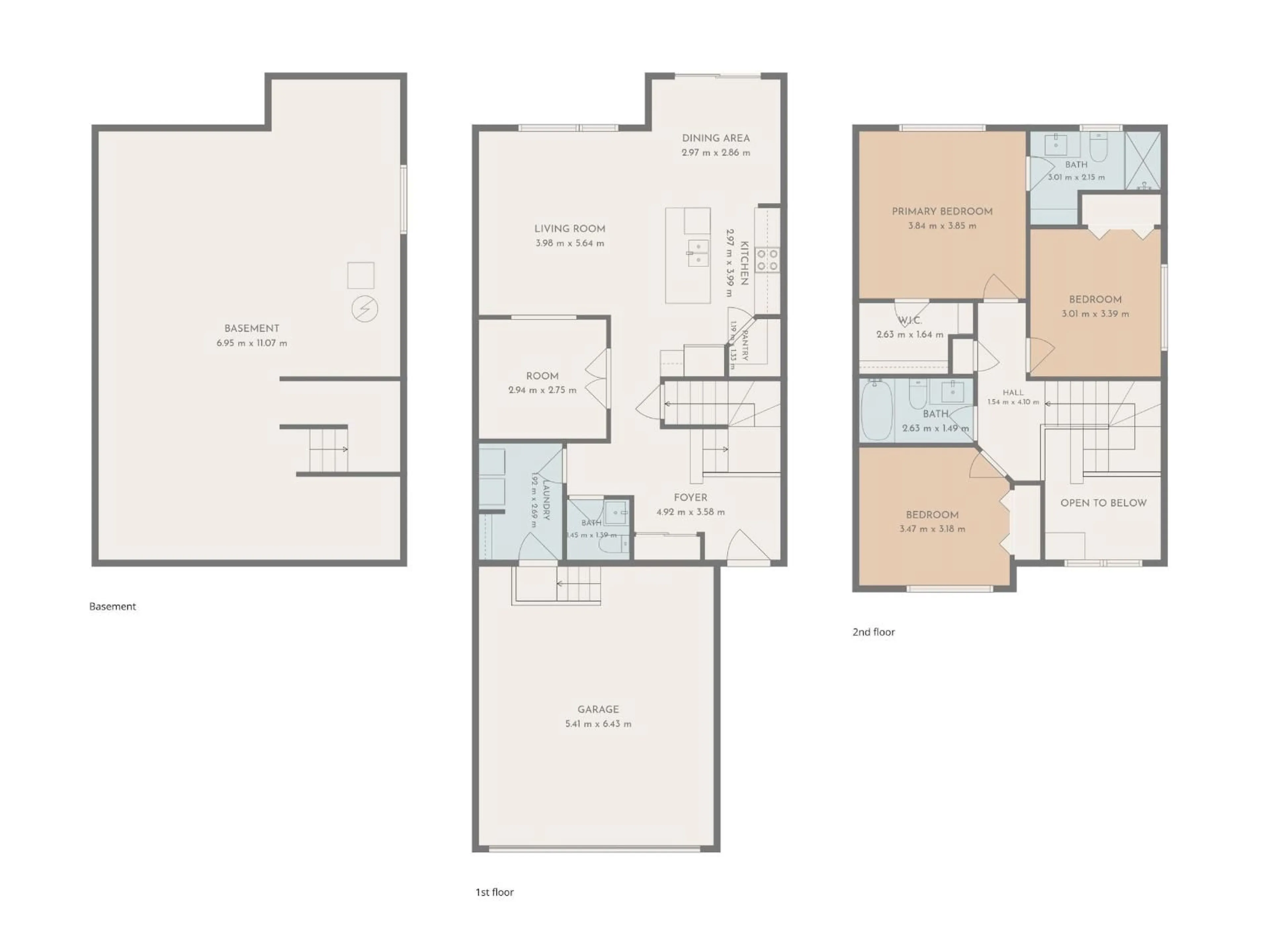 Floor plan for 13 HUDSON CV, Spruce Grove Alberta T7X0R8
