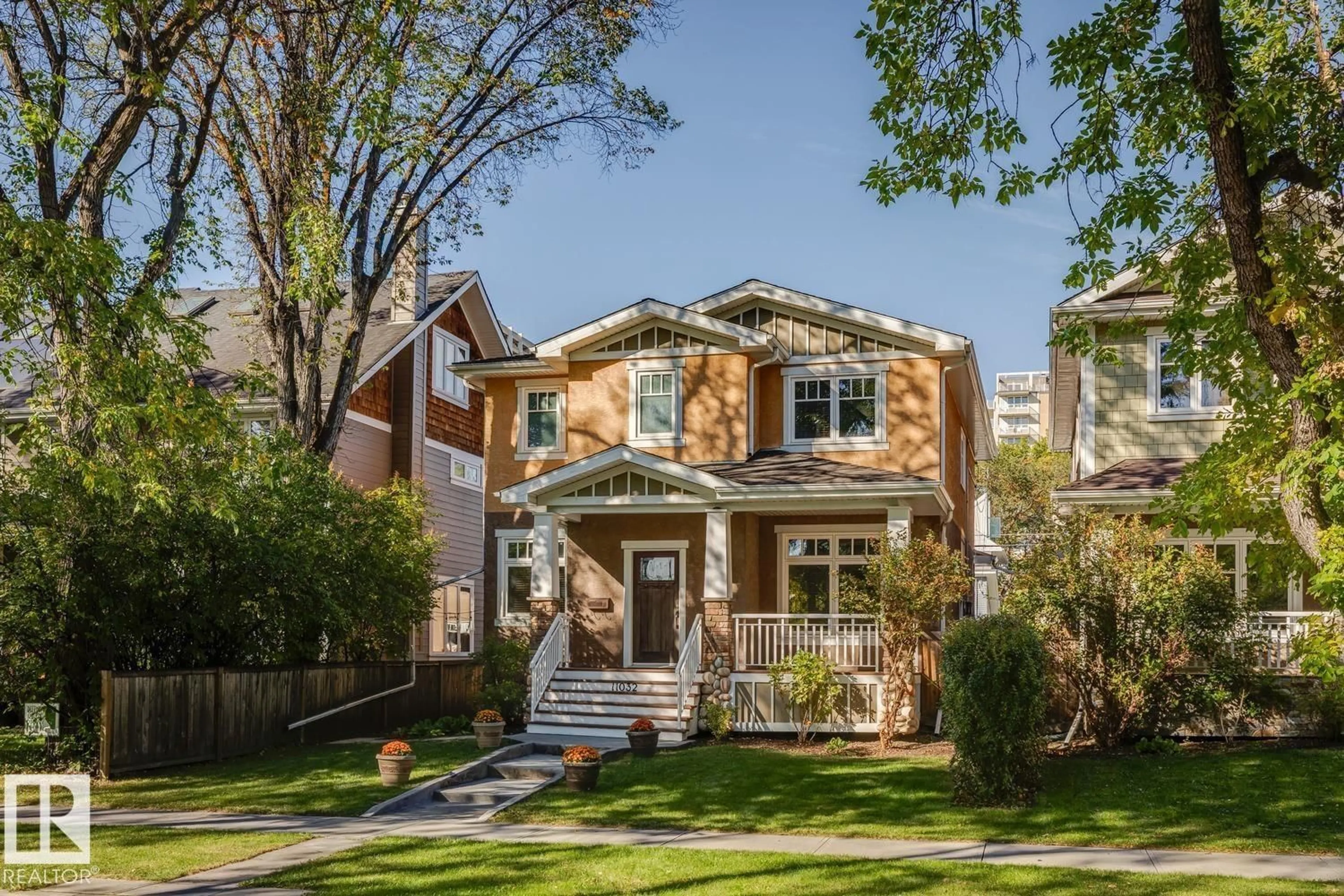 Home with brick exterior material, street for 11032 80 AV, Edmonton Alberta T6G0R3