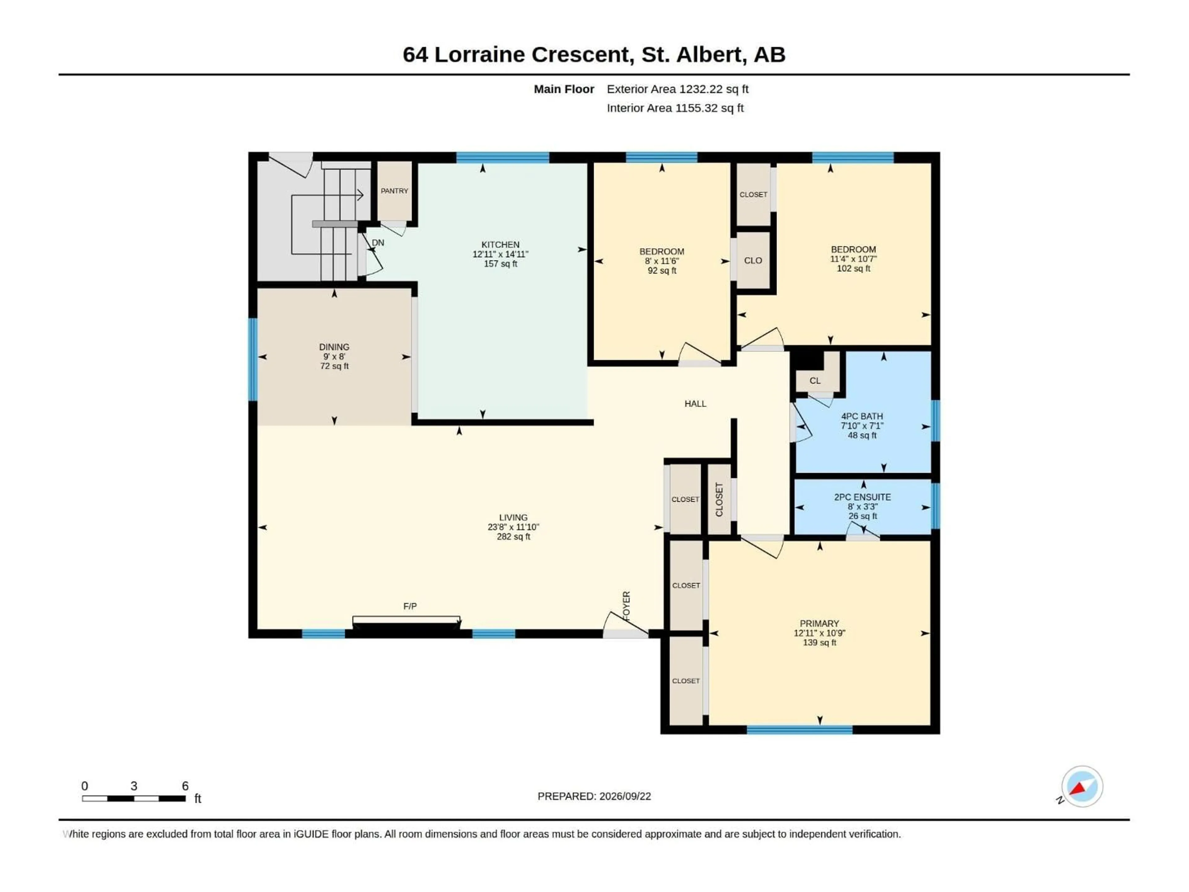 Floor plan for 64 LORRAINE CR, St. Albert Alberta T8N2R3