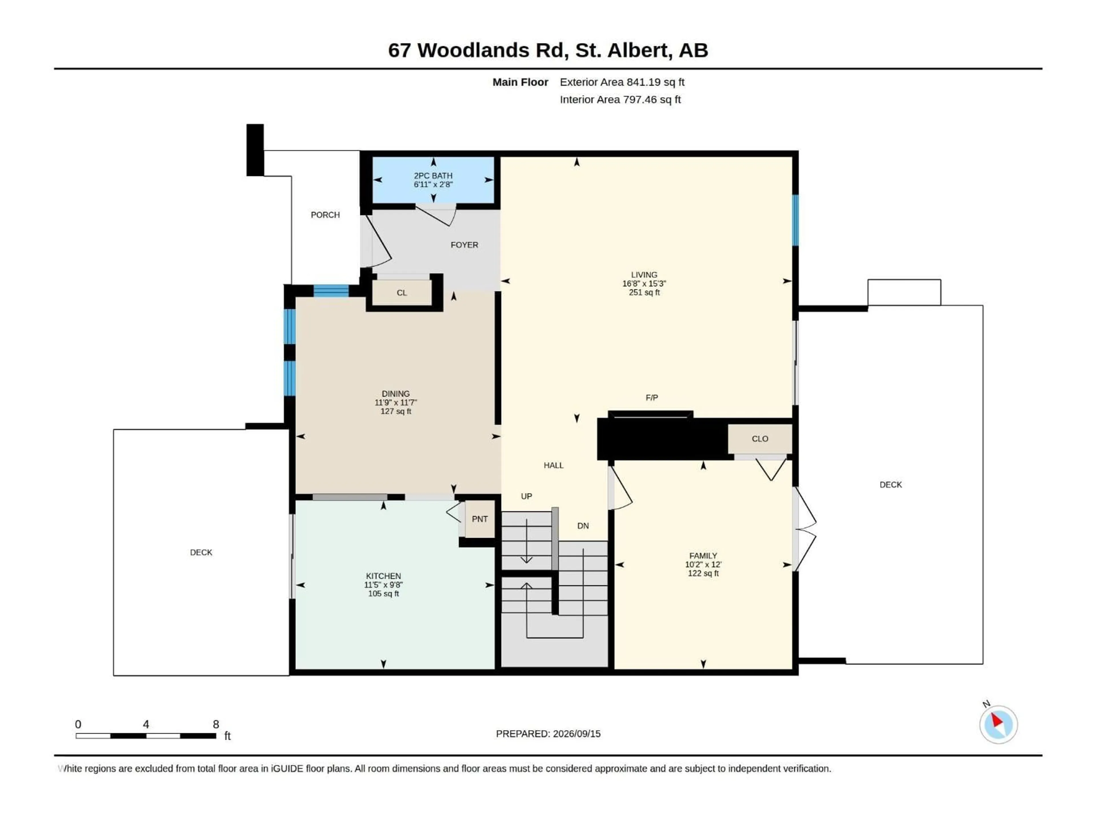 Floor plan for 67 WOODLANDS RD, St. Albert Alberta T8N3G8