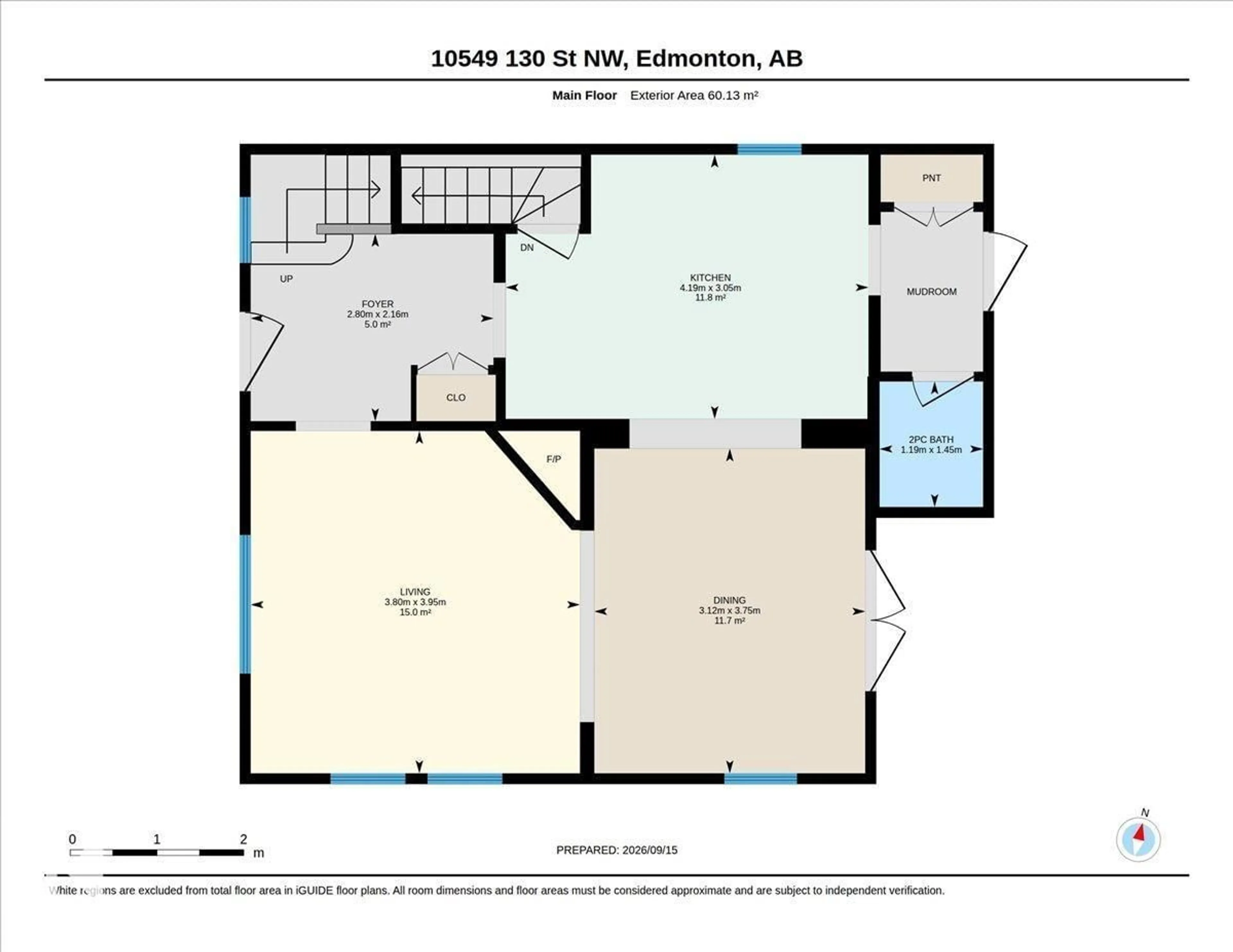 Floor plan for NW - 10549 130 ST, Edmonton Alberta T5N1X9