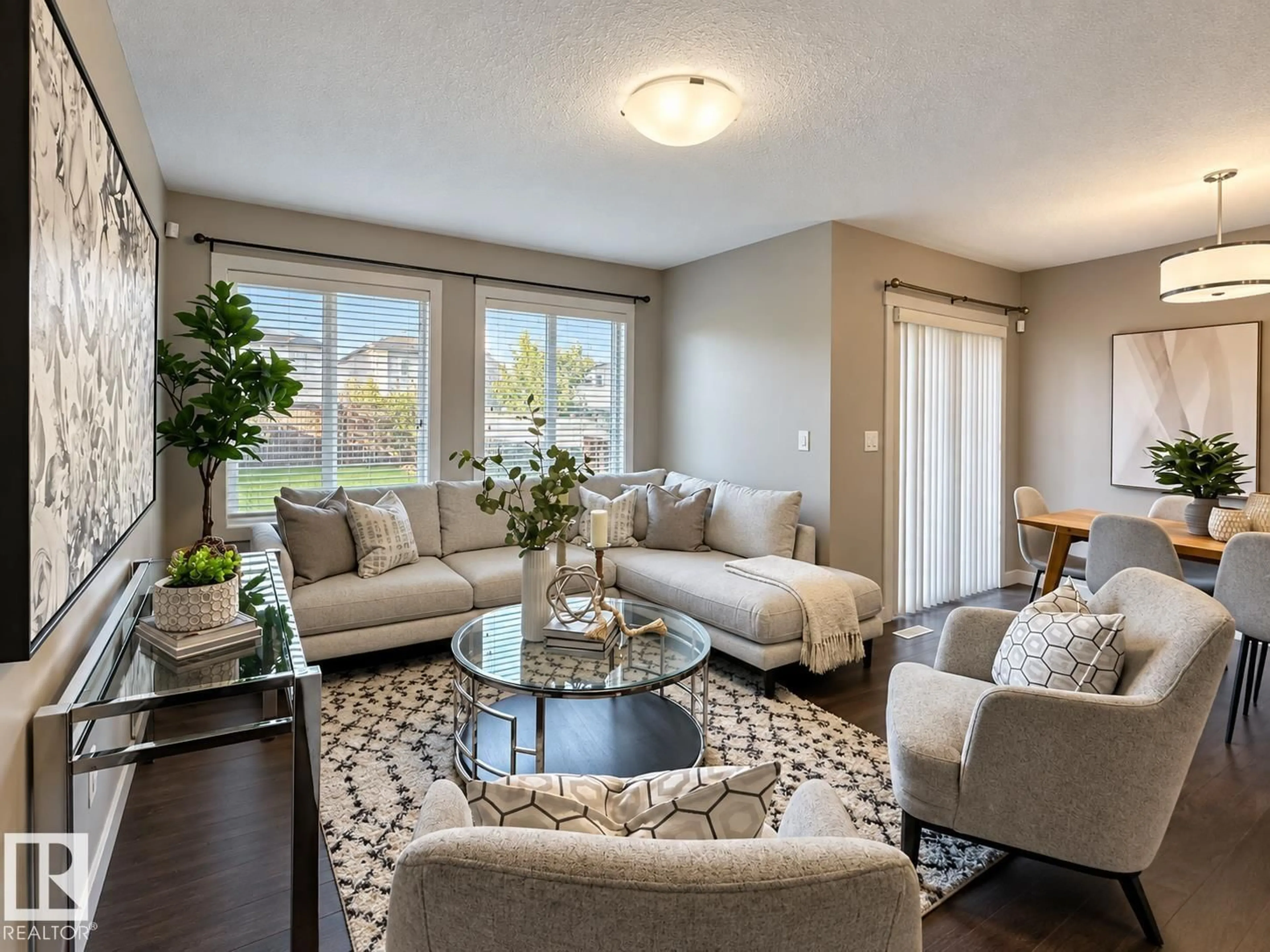 Living room with furniture, unknown for NW - 20312 42 AV, Edmonton Alberta T6M0R8
