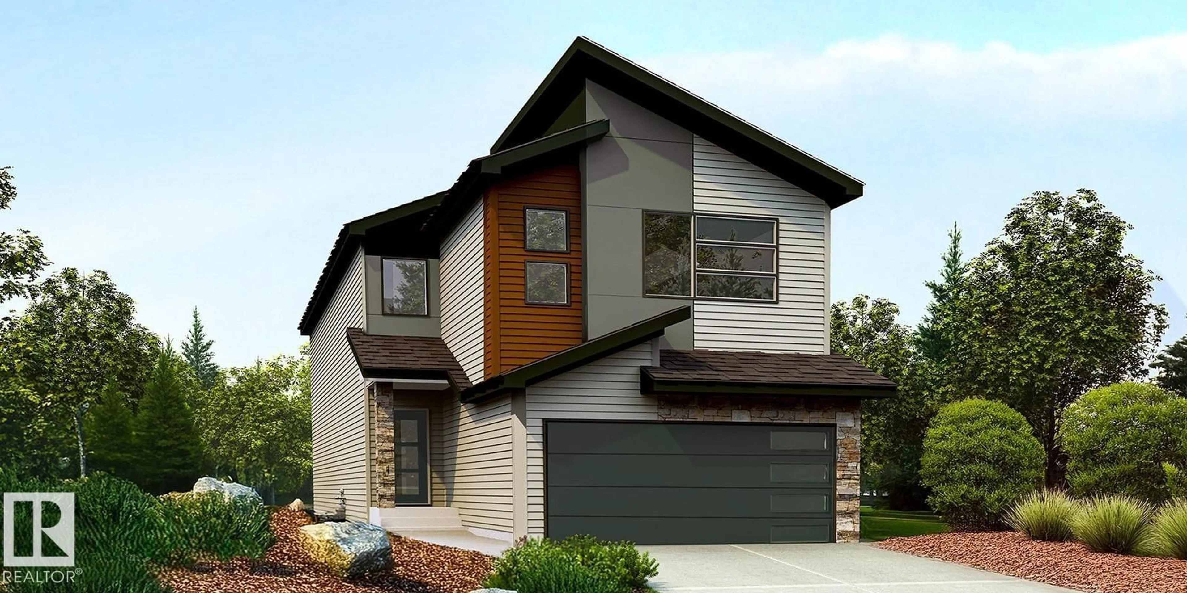 Home with brick exterior material, street for 18708 19 AV, Edmonton Alberta T6M3N7
