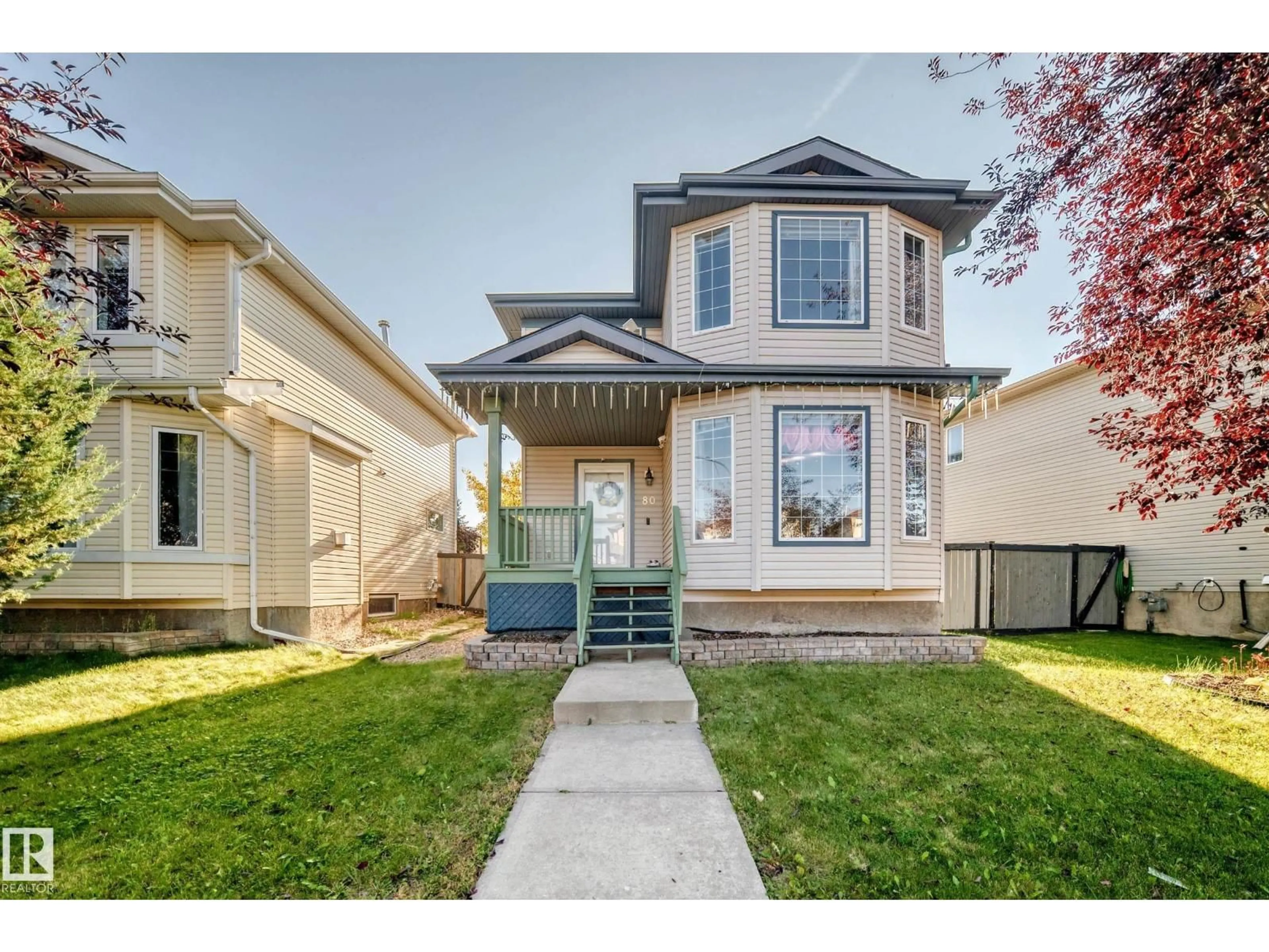 Home with vinyl exterior material, street for 80 BIRCHMONT DR, Leduc Alberta T9E8N6