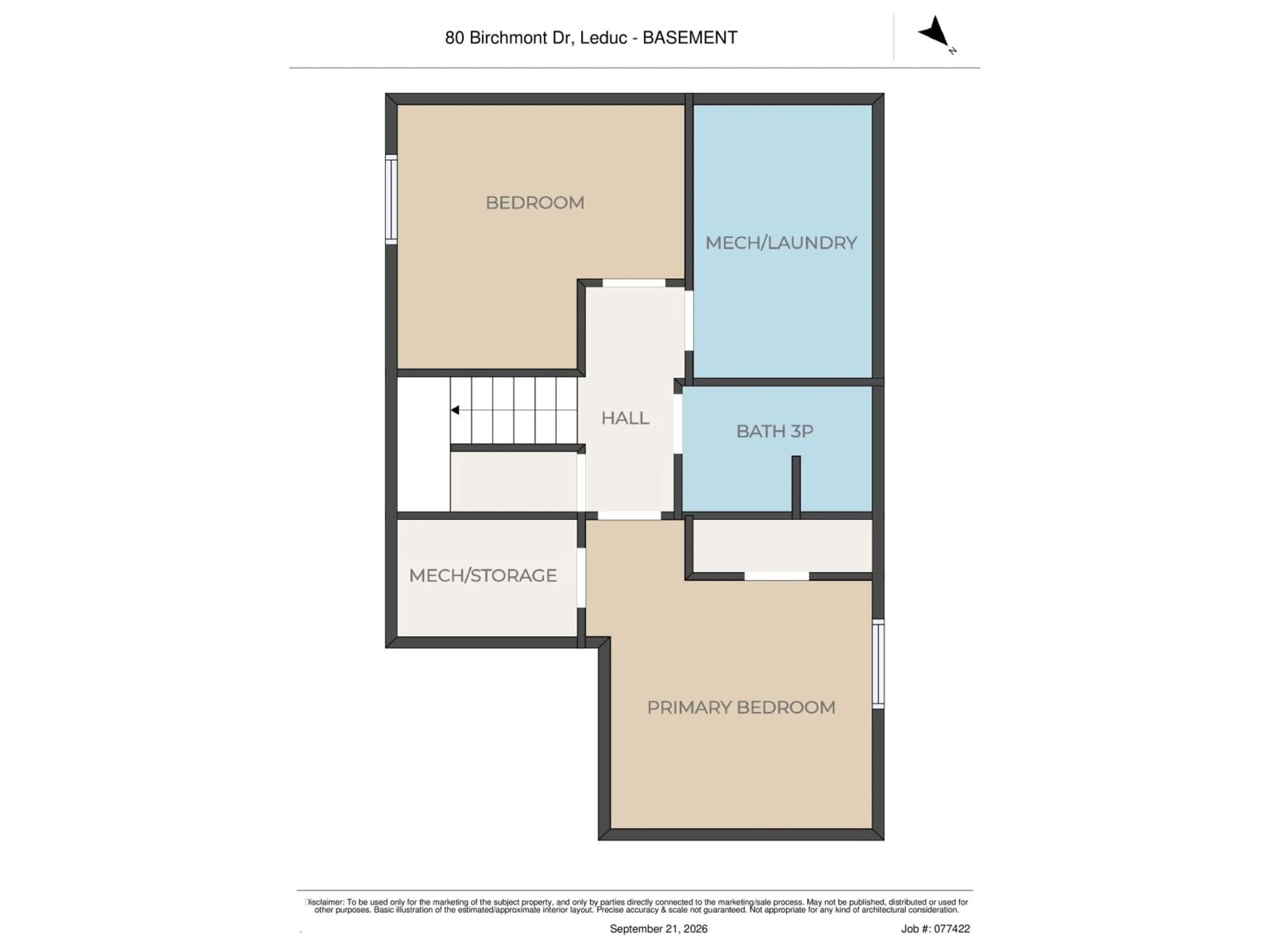 Floor plan for 80 BIRCHMONT DR, Leduc Alberta T9E8N6