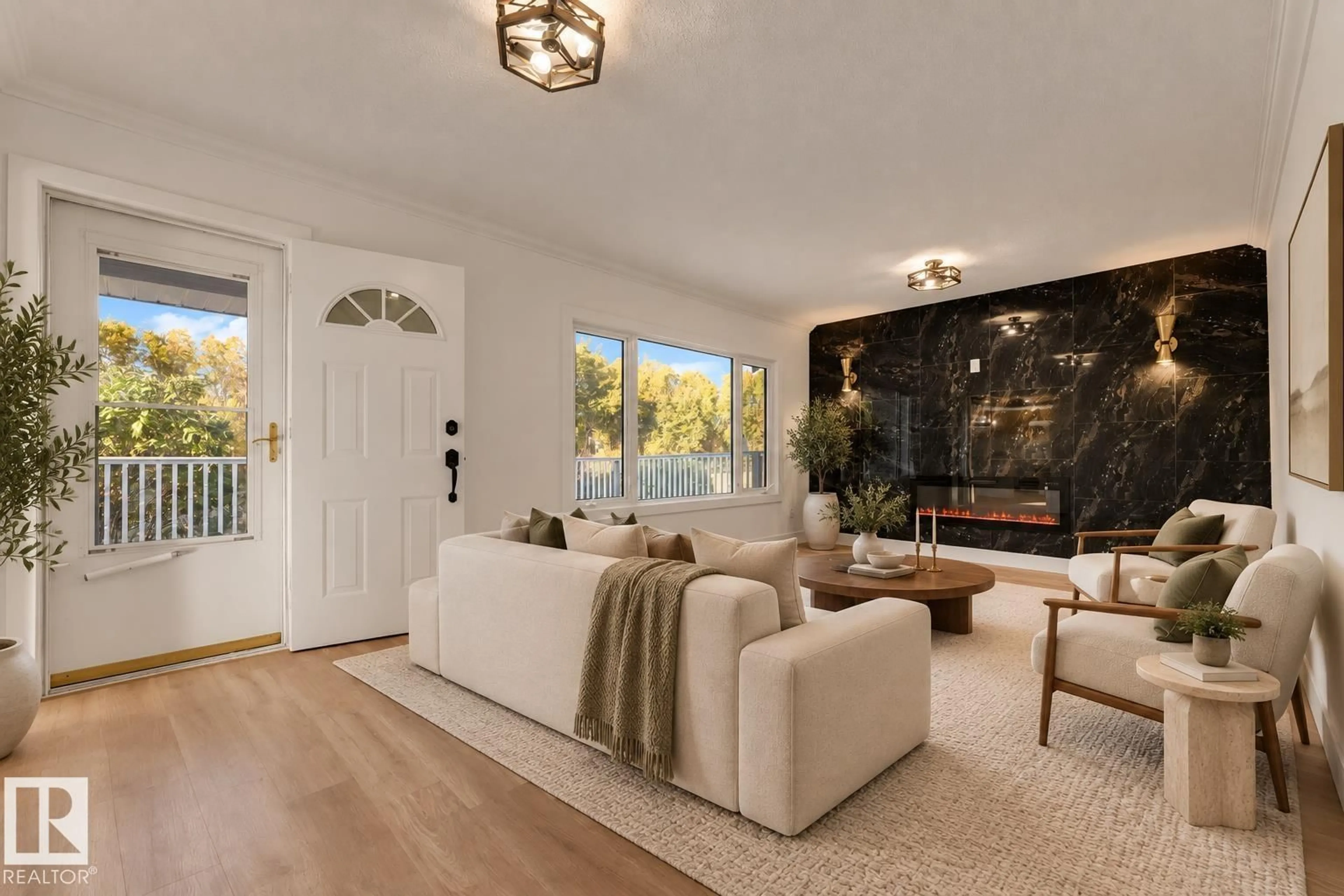 Living room with furniture, unknown for 52314 RGE ROAD 215, Rural Strathcona County Alberta T8E1B6