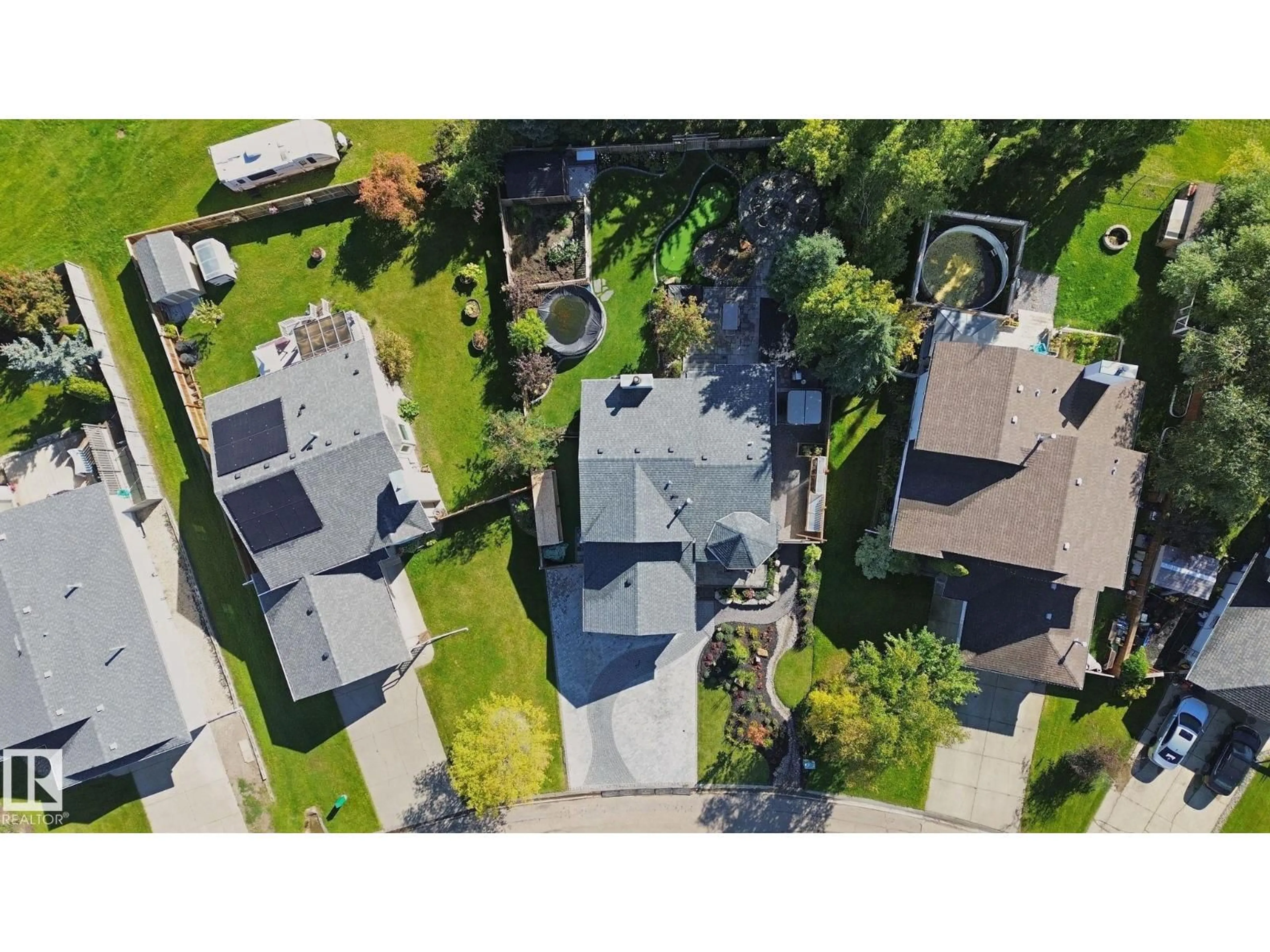 A pic from outside/outdoor area/front of a property/back of a property/a pic from drone, street for 38 MENALTA PL, Cardiff Alberta T8R1N2
