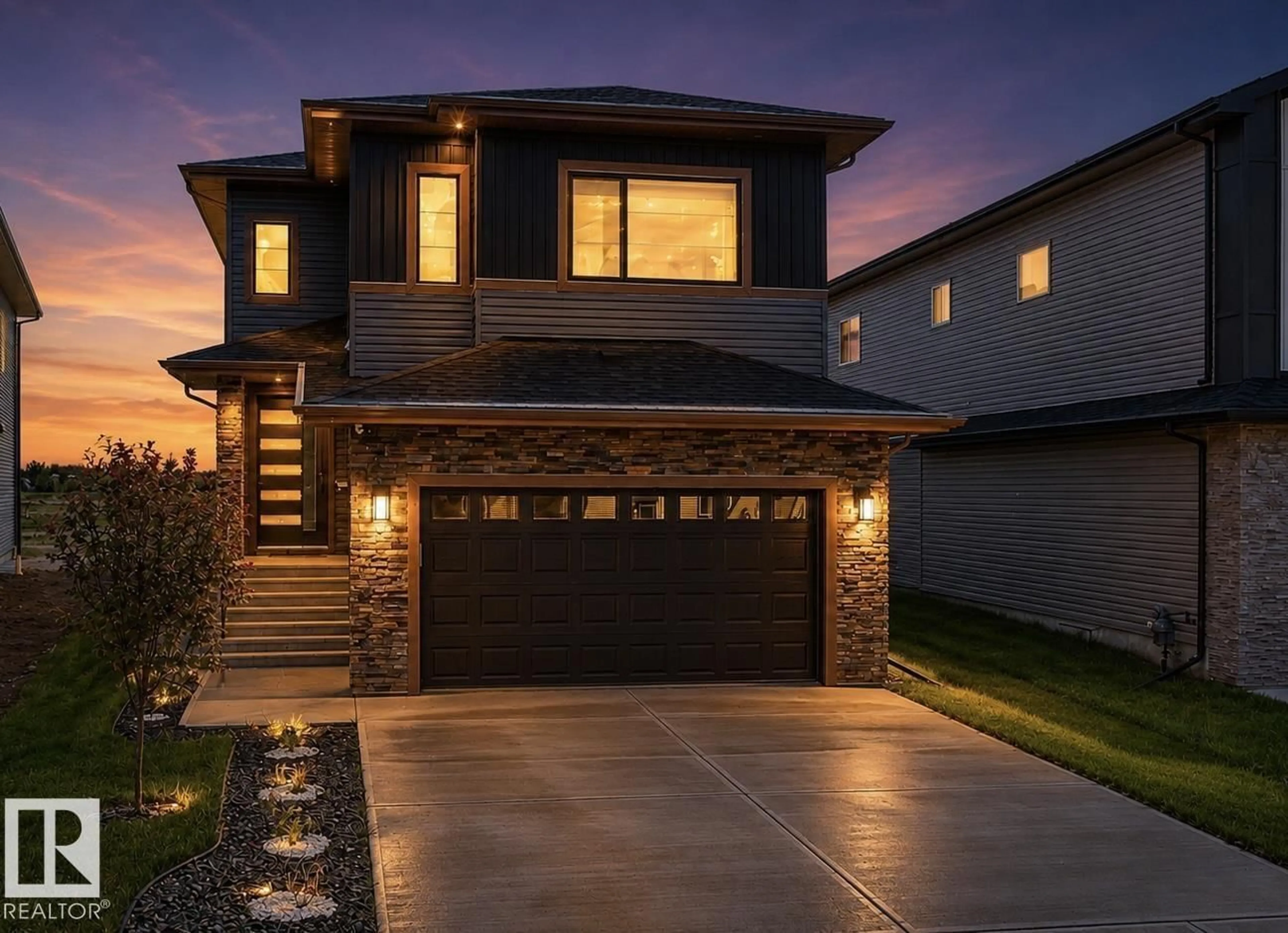 Home with brick exterior material, street for NE - 1837 63 AV, Rural Leduc County Alberta T4X3A4