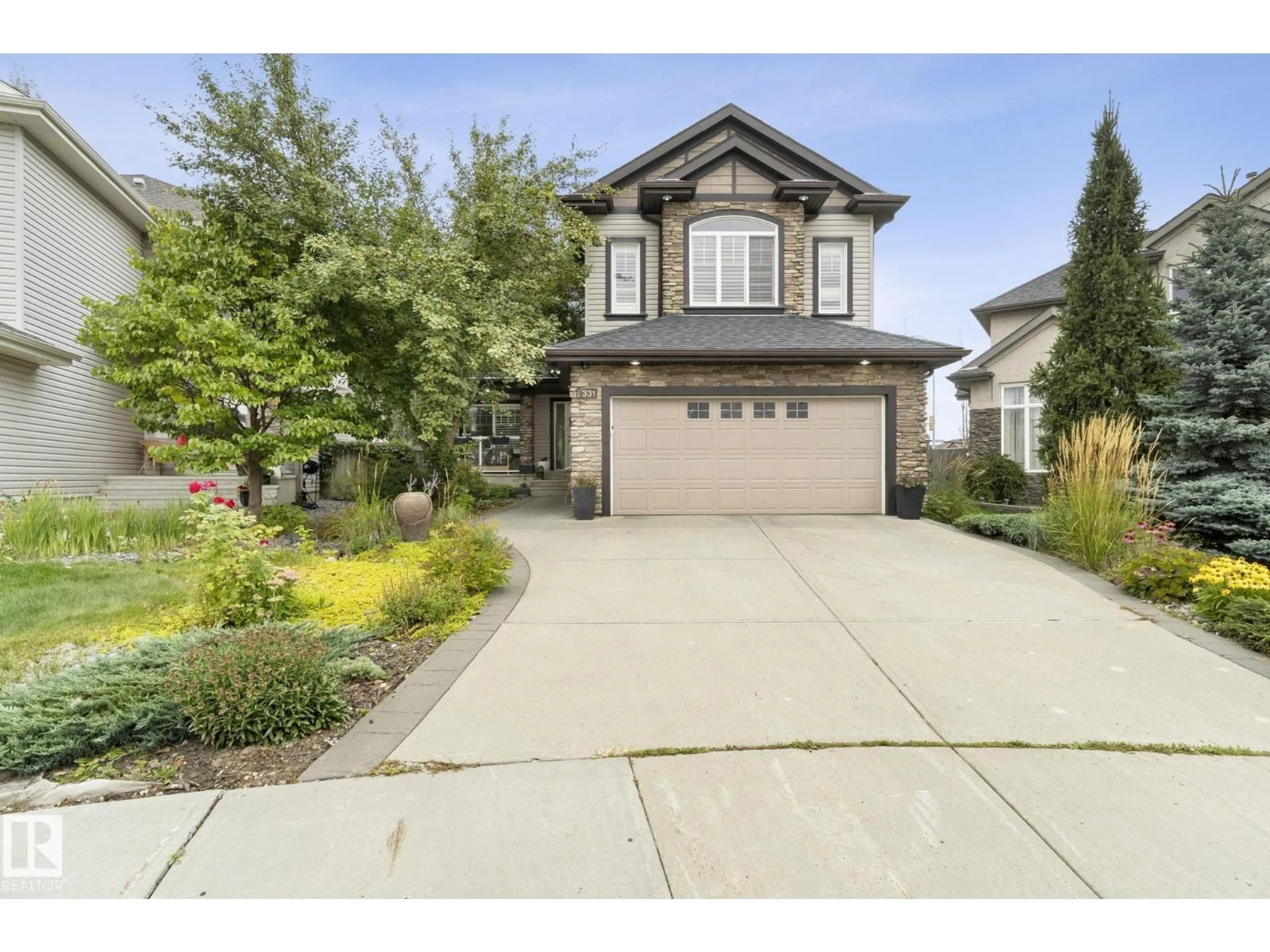 Home with vinyl exterior material, street for 331 CALLAGHAN CL, Edmonton Alberta T6W0G3