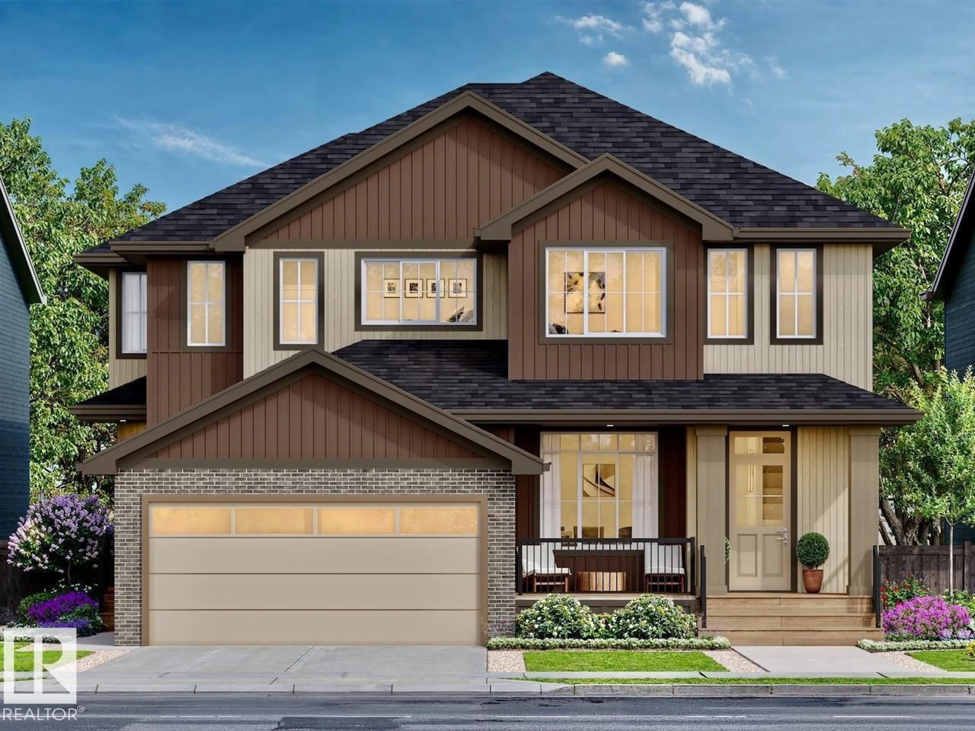 Home with brick exterior material, street for 2106 CROSSBILL LN, Edmonton Alberta T5S0W3