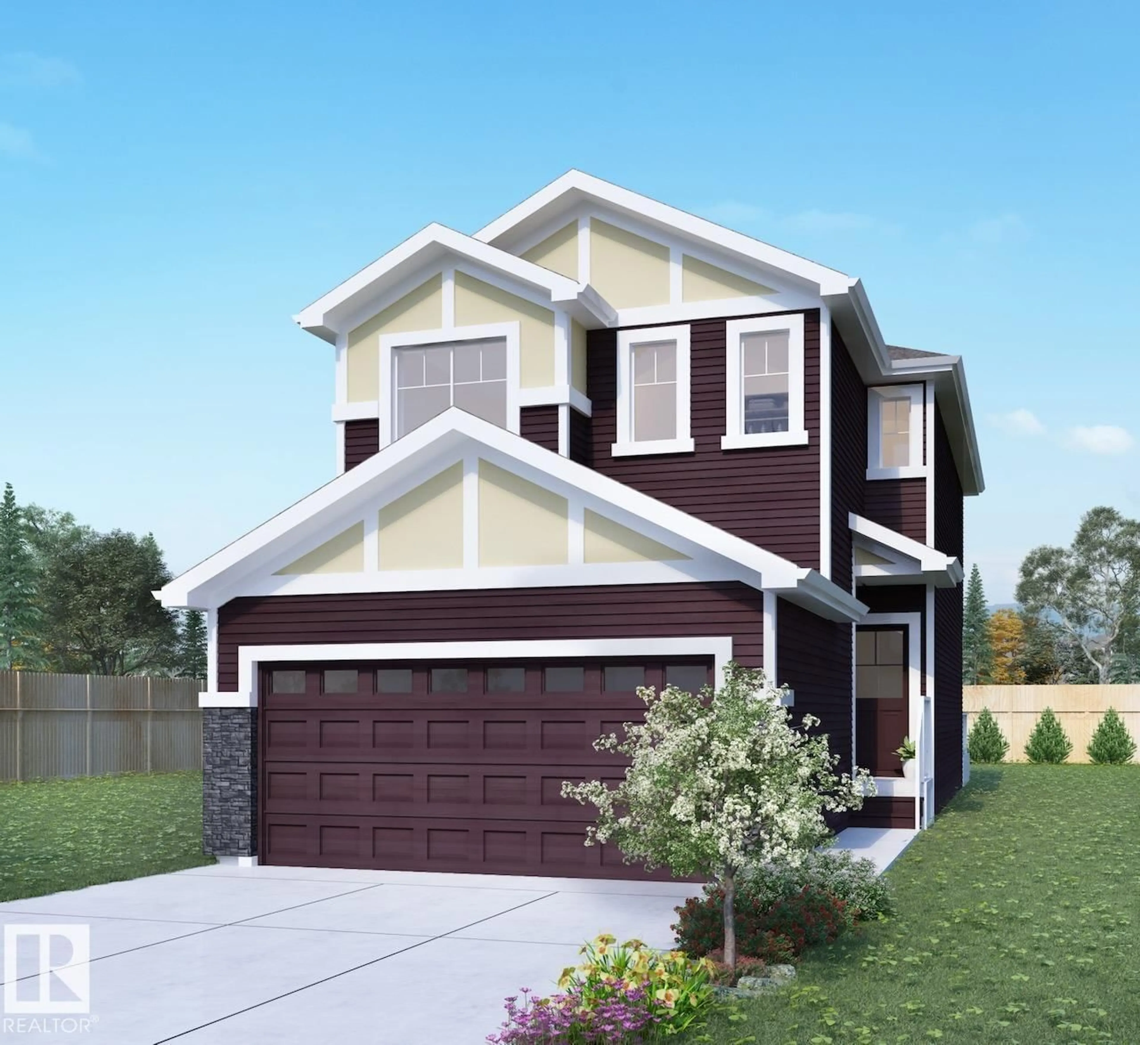 Home with vinyl exterior material, street for NW - 2214 CROSSBILL LI, Edmonton Alberta T5S0W3