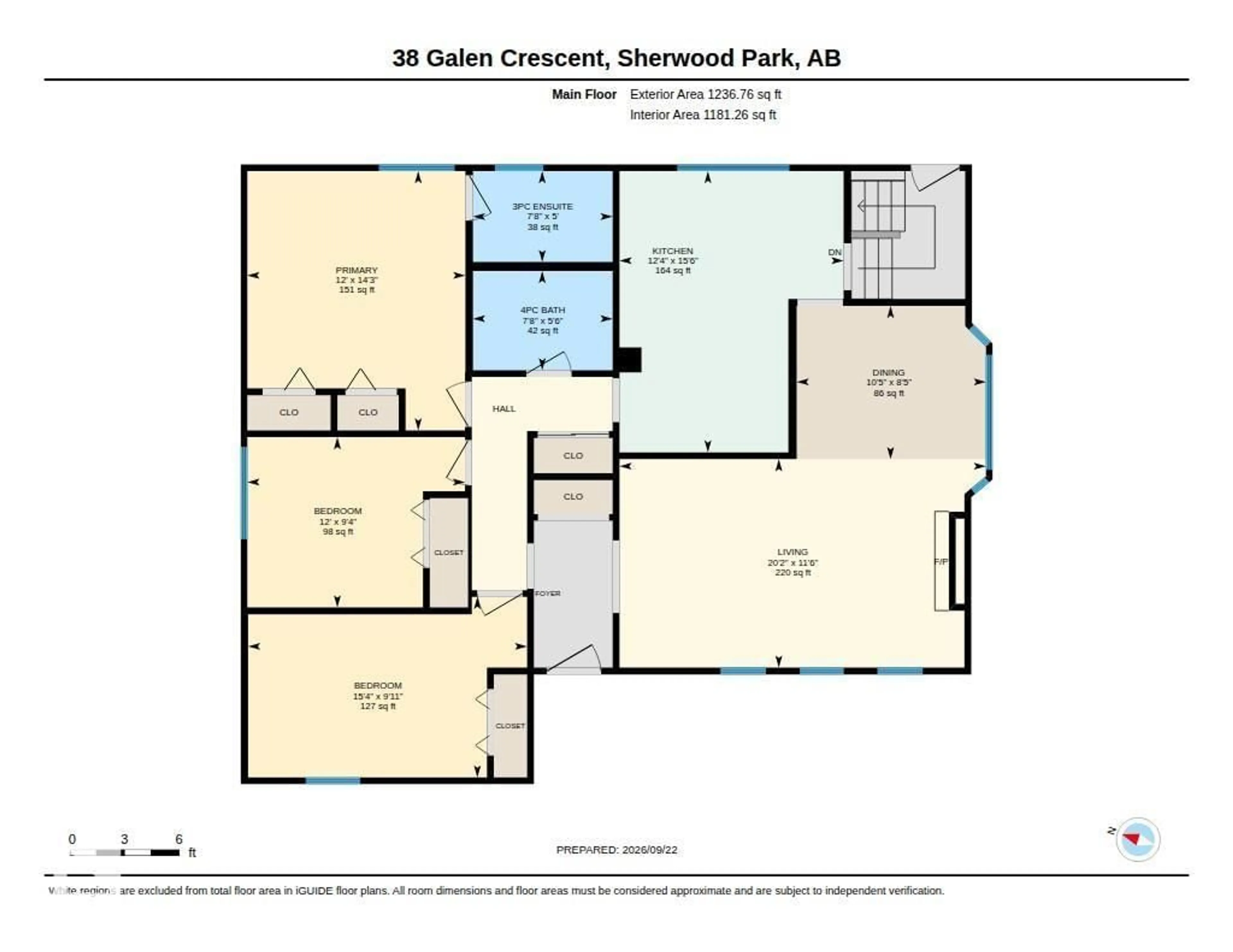 Floor plan for 38 GALEN CR, Sherwood Park Alberta T8A2L2