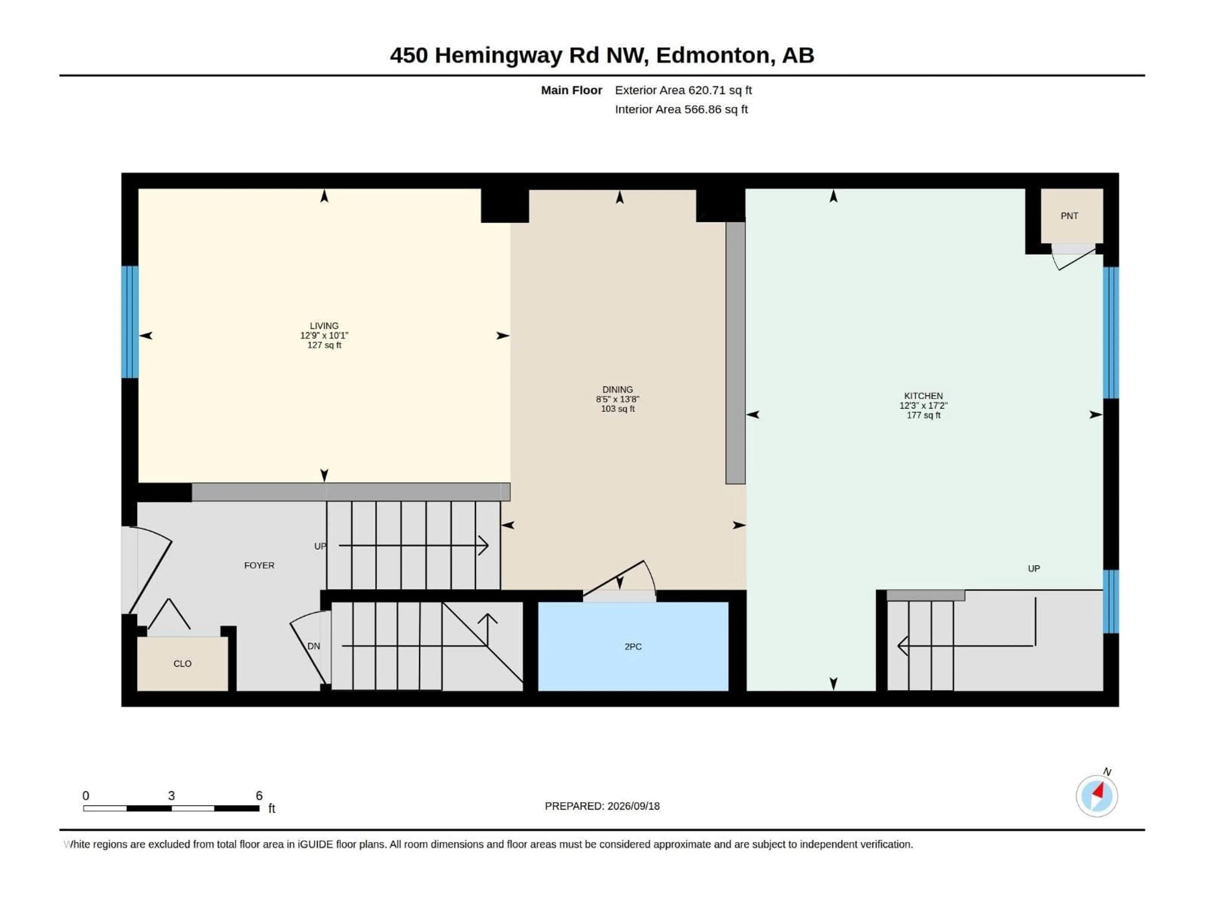 Floor plan for 450 HEMINGWAY RD, Edmonton Alberta T6M0M5