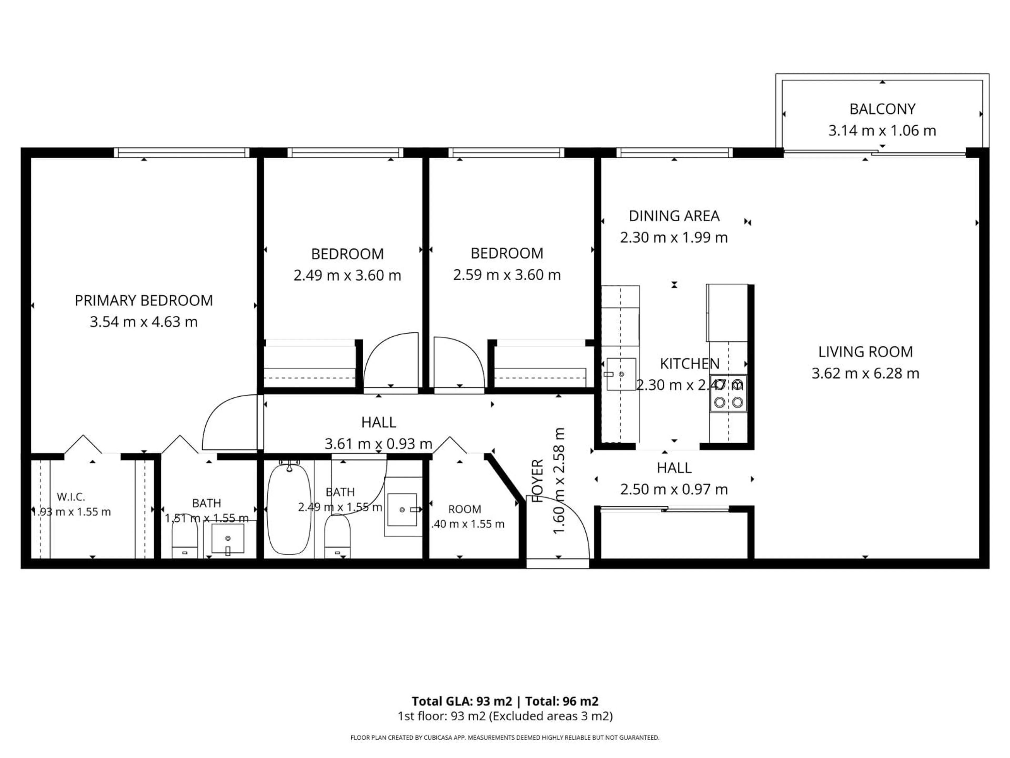 Floor plan for #304 - 10320 113 ST, Edmonton Alberta T5K1P6