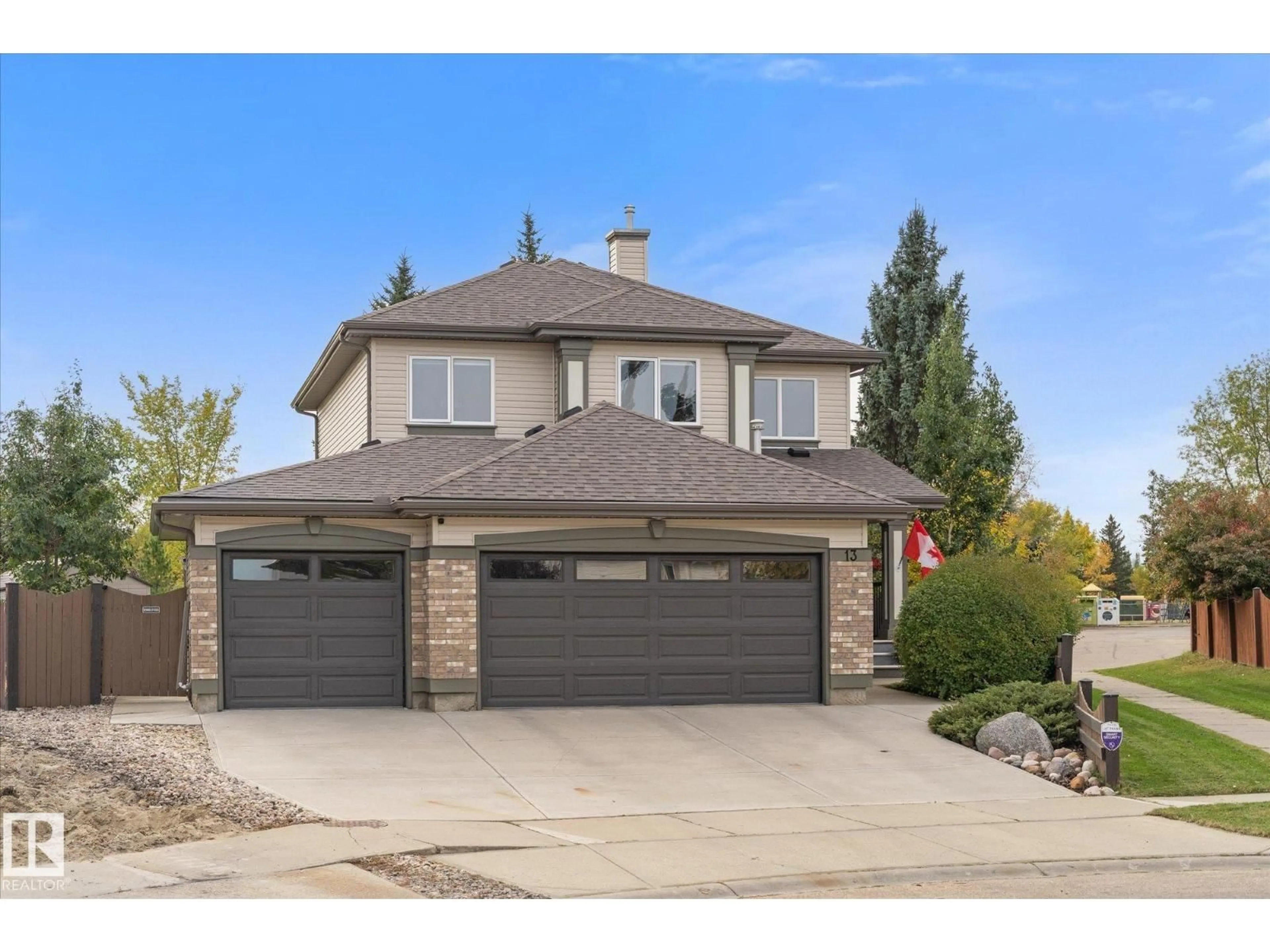 Home with brick exterior material, street for 13 DEACON PL, St. Albert Alberta T8N6S5
