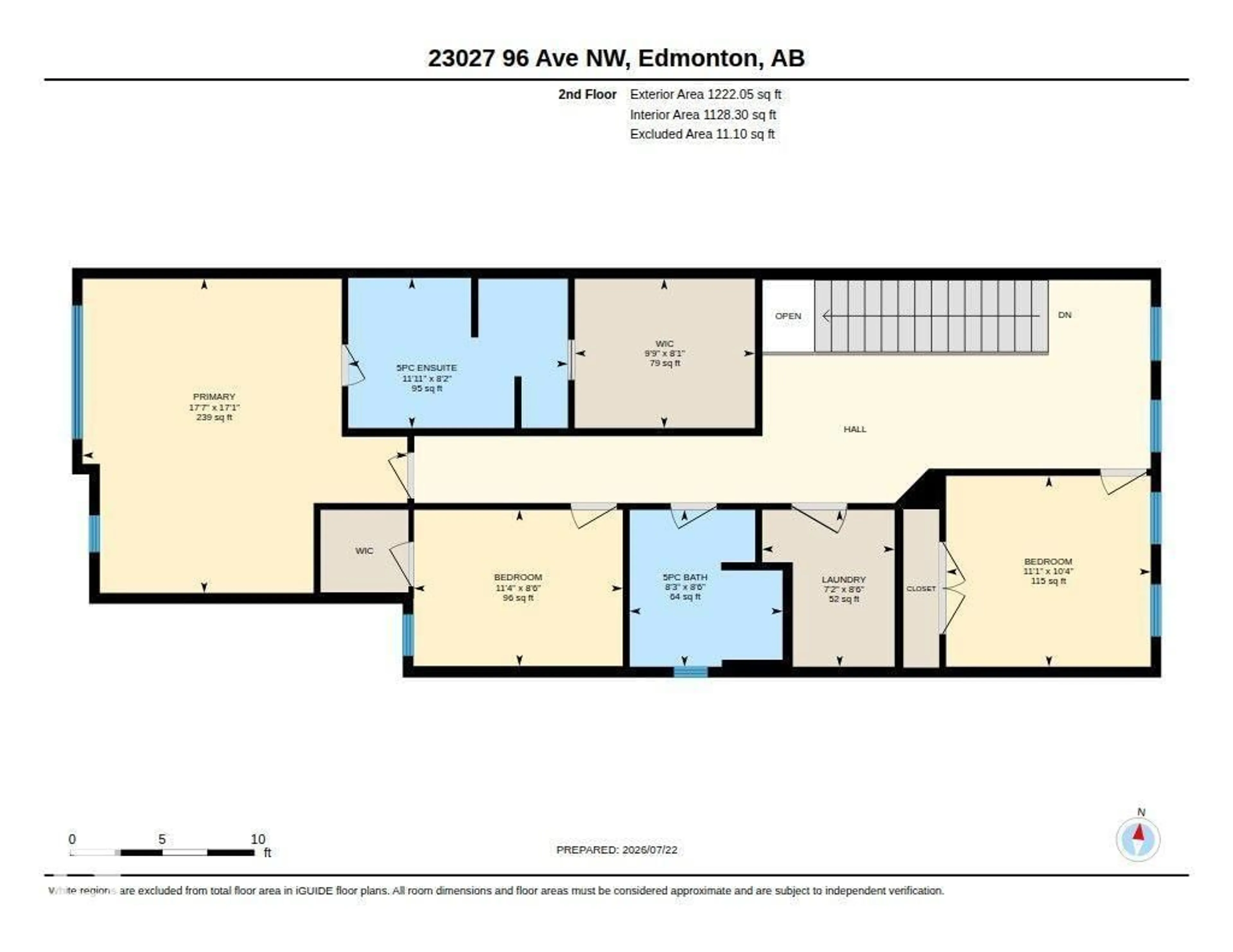 Floor plan for 23027 96 AV, Edmonton Alberta T5T7R4