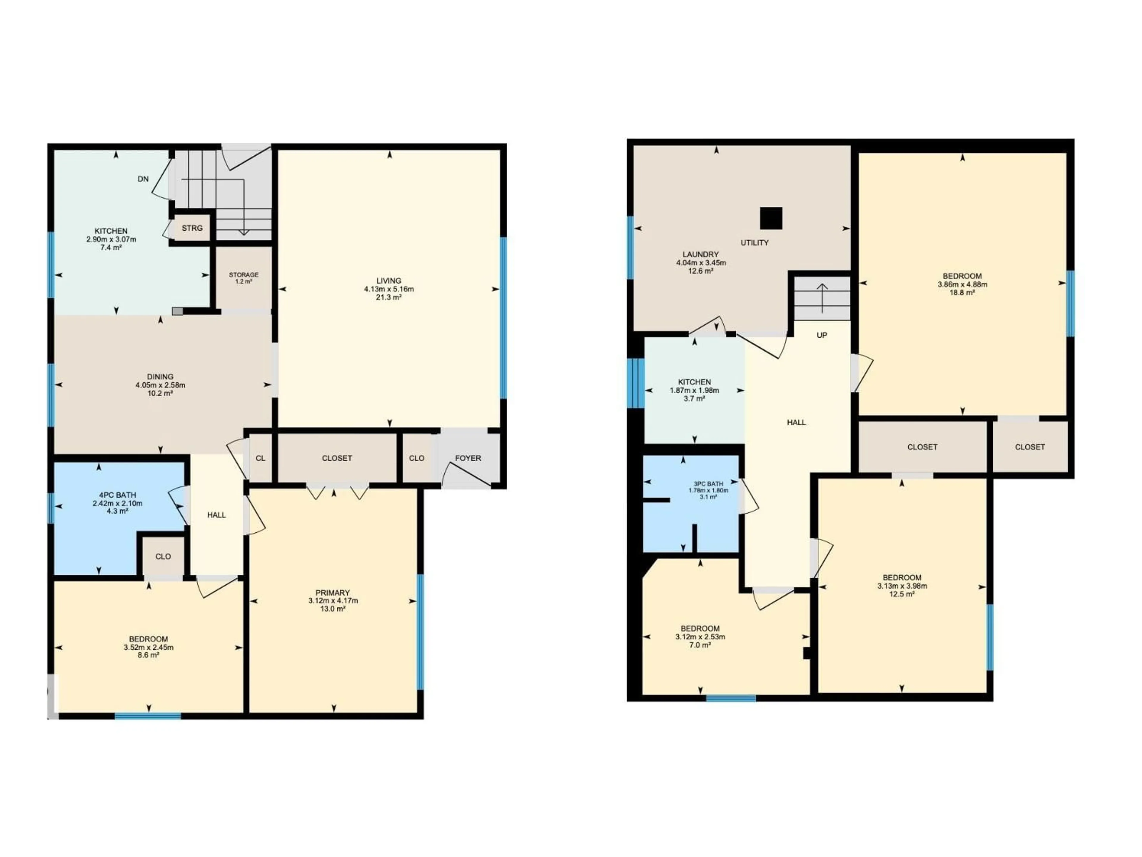 Floor plan for NW - 11205 95 ST, Edmonton Alberta T5G1K8