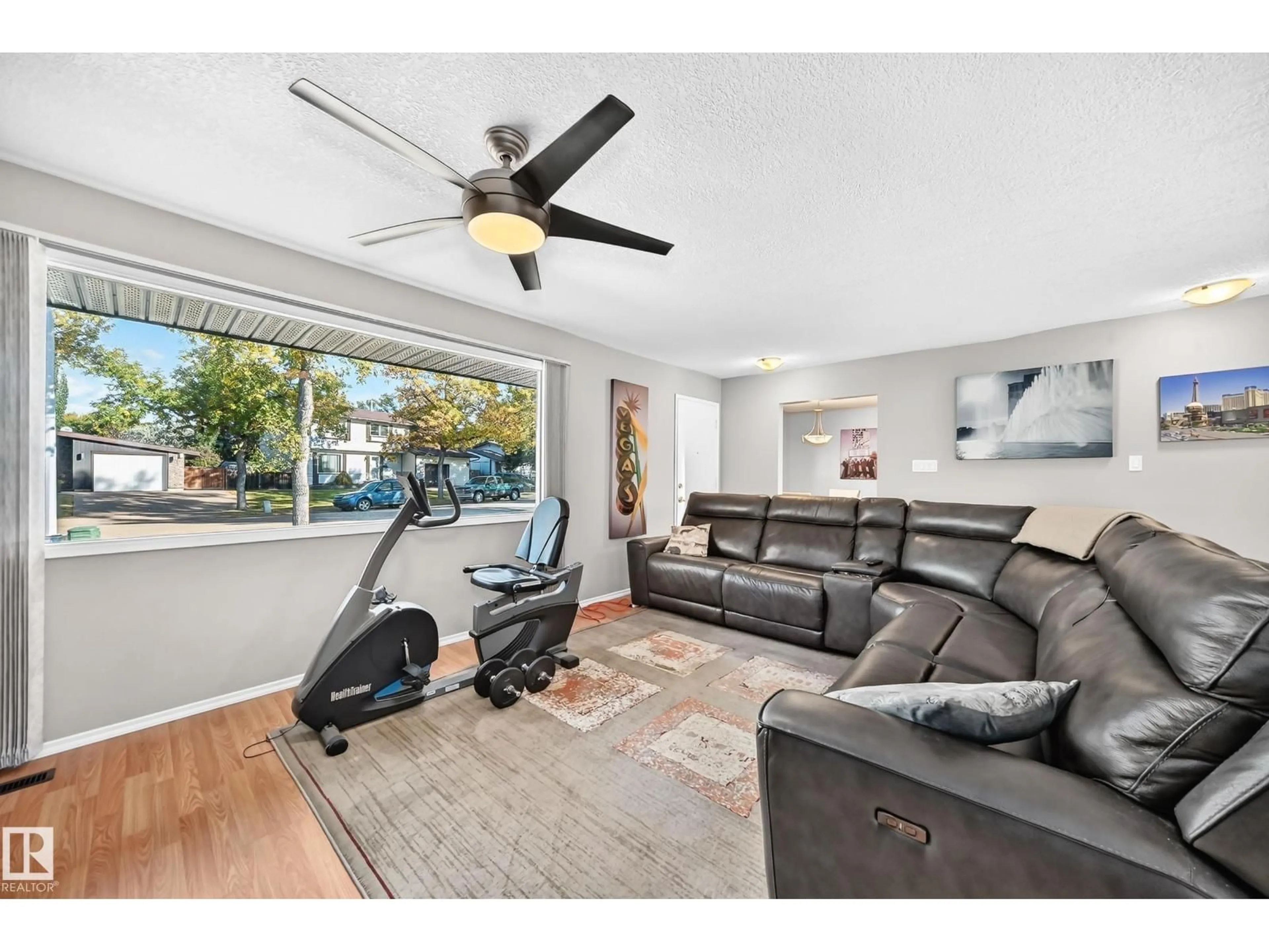 Living room with furniture, unknown for 6107 146 AV, Edmonton Alberta T5A1S9