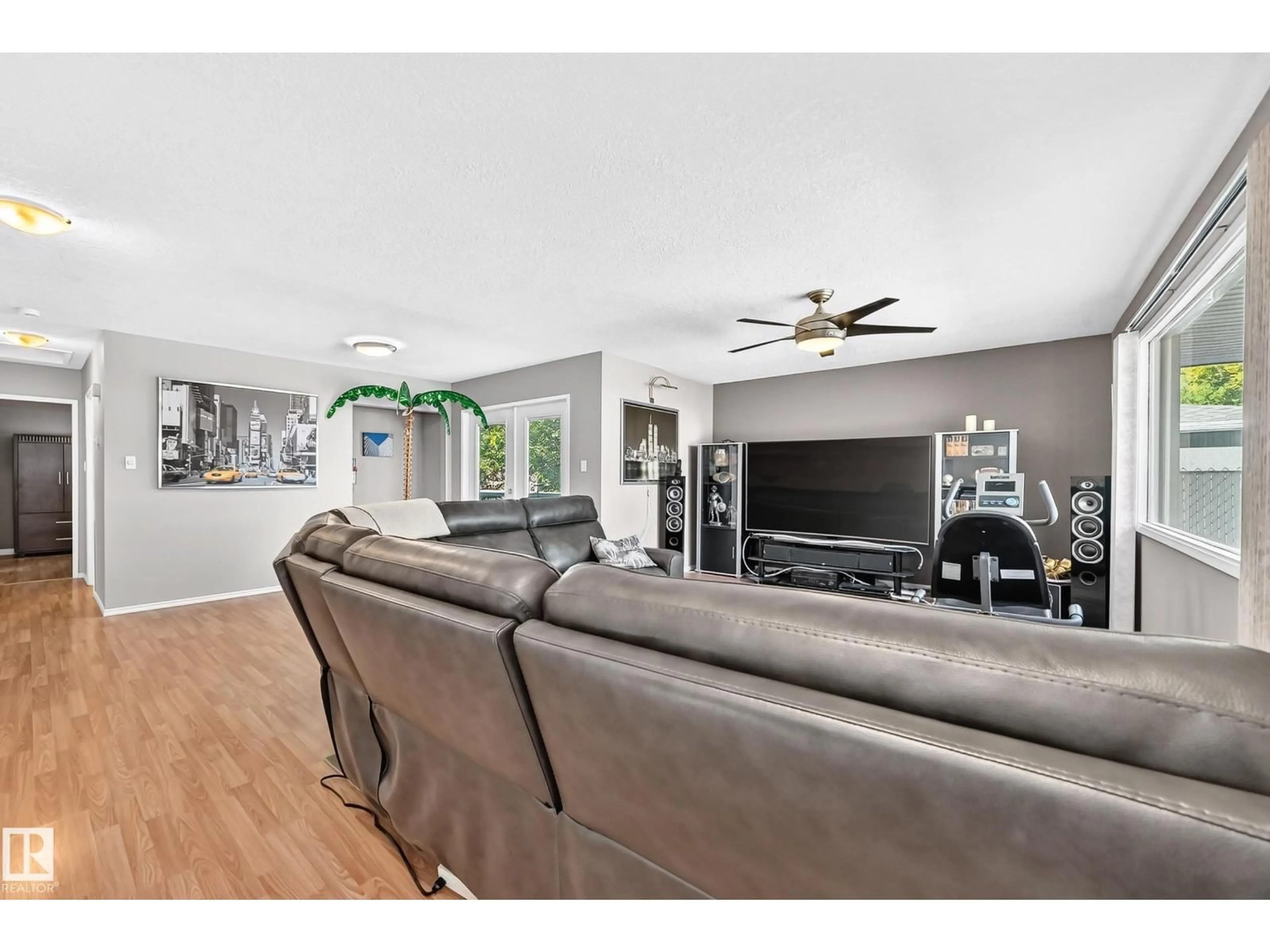 Living room with furniture, unknown for 6107 146 AV, Edmonton Alberta T5A1S9