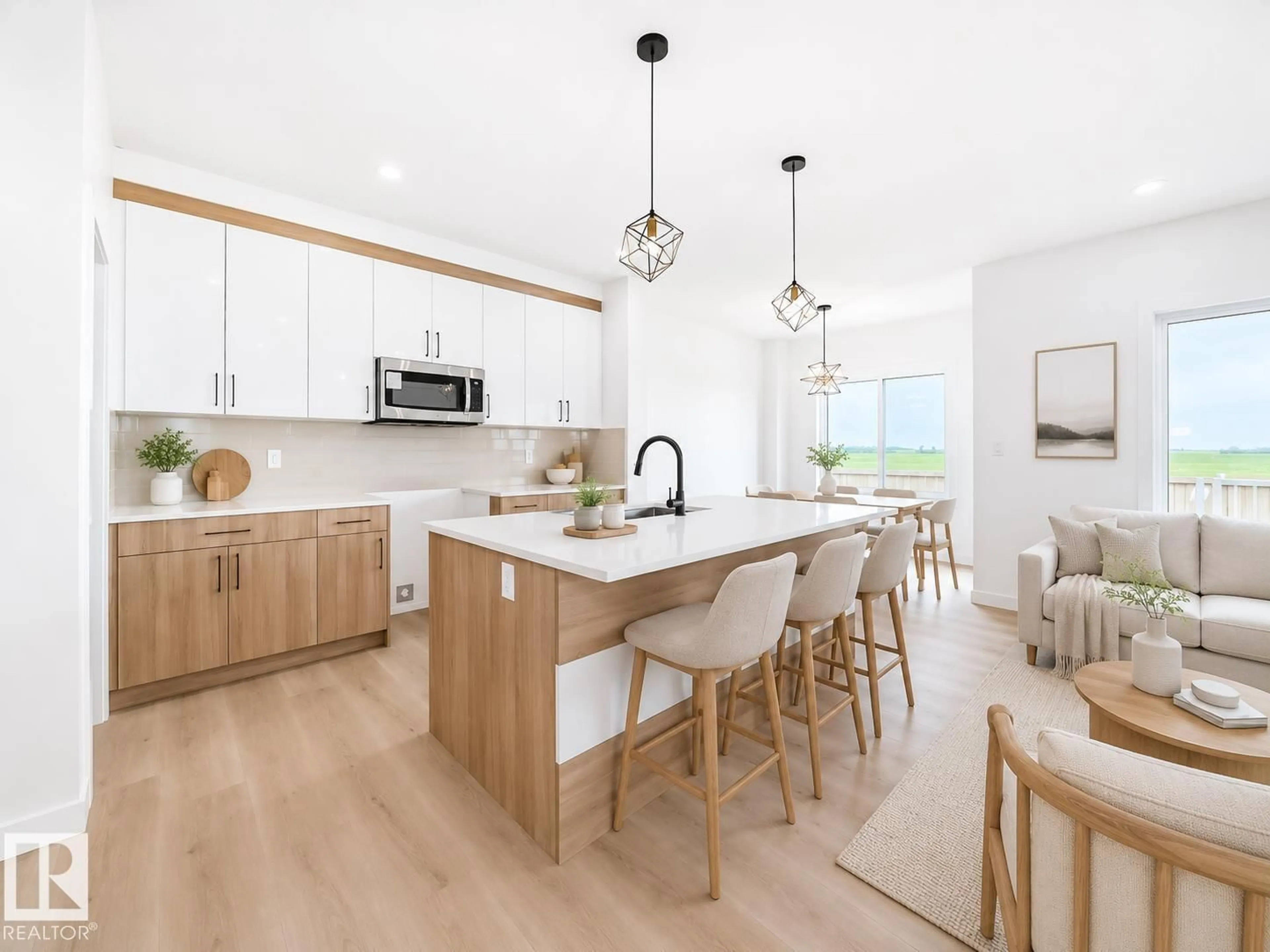 Open concept kitchen, unknown for 3718 67 ST, Beaumont Alberta T4X0G6