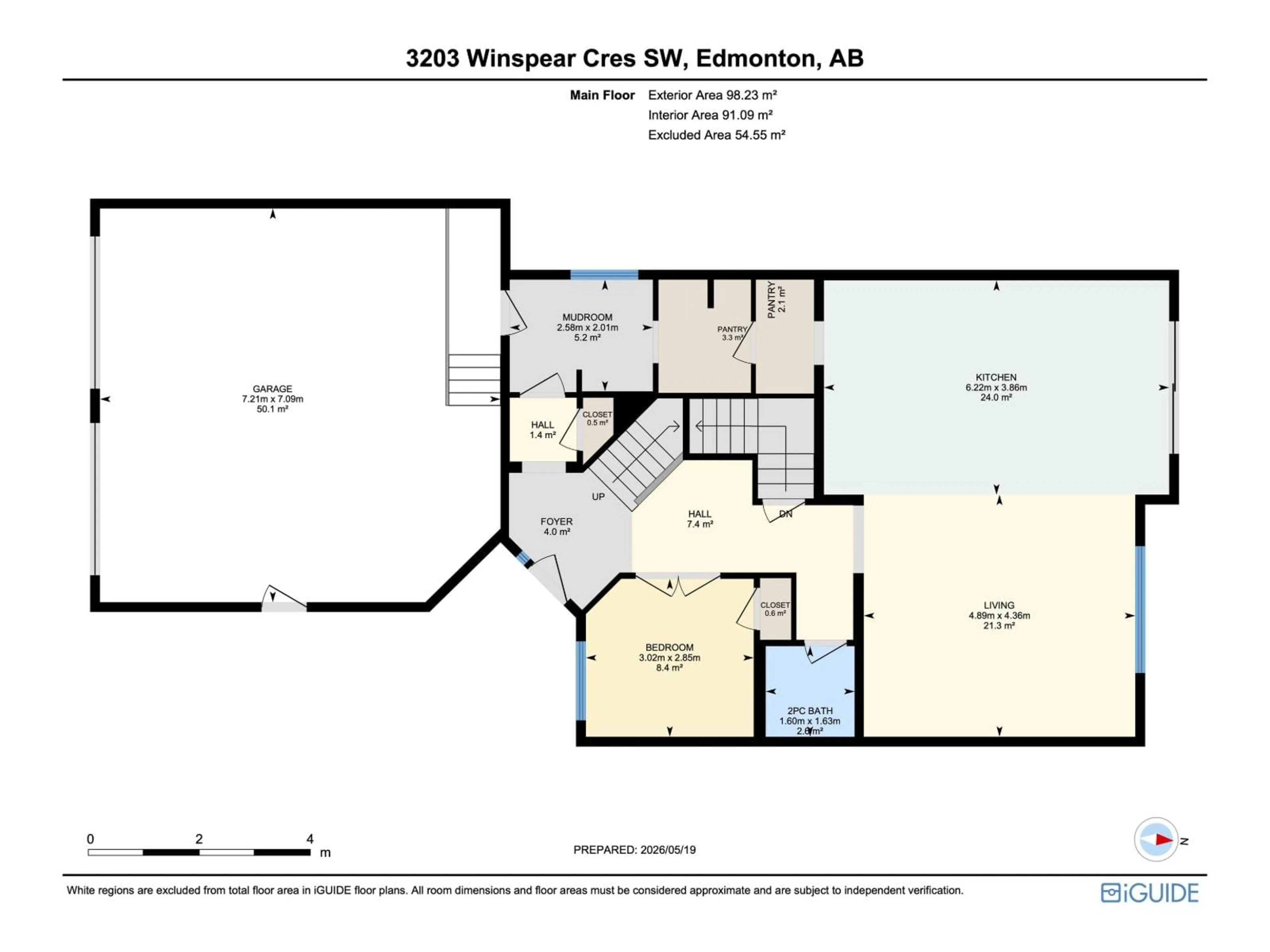 Floor plan for SW - 3203 WINSPEAR CR, Edmonton Alberta T6X1S7