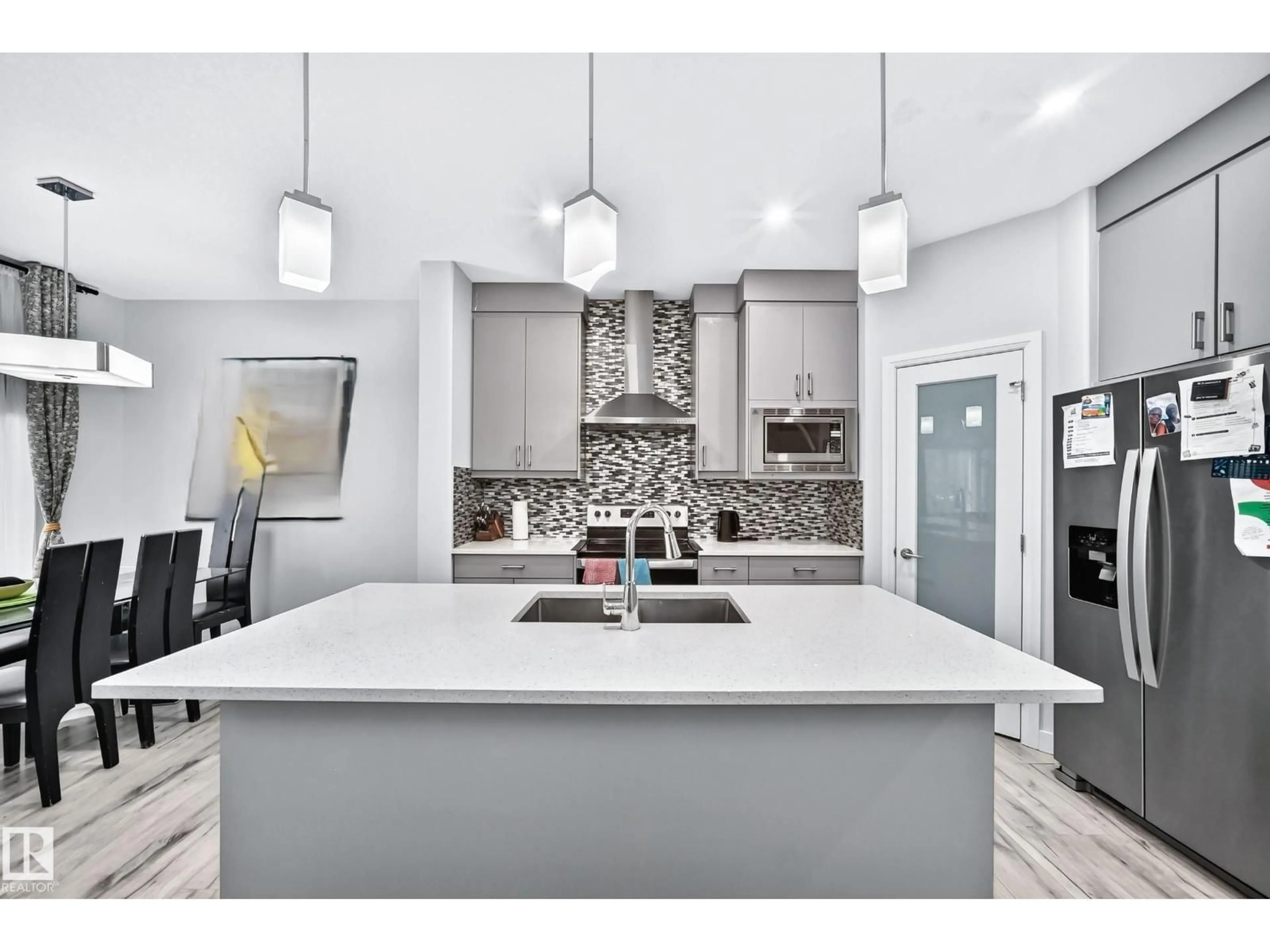 Contemporary kitchen, ceramic/tile floor for 7245 CHIVERS PLACE SW, Edmonton Alberta T6W4L4