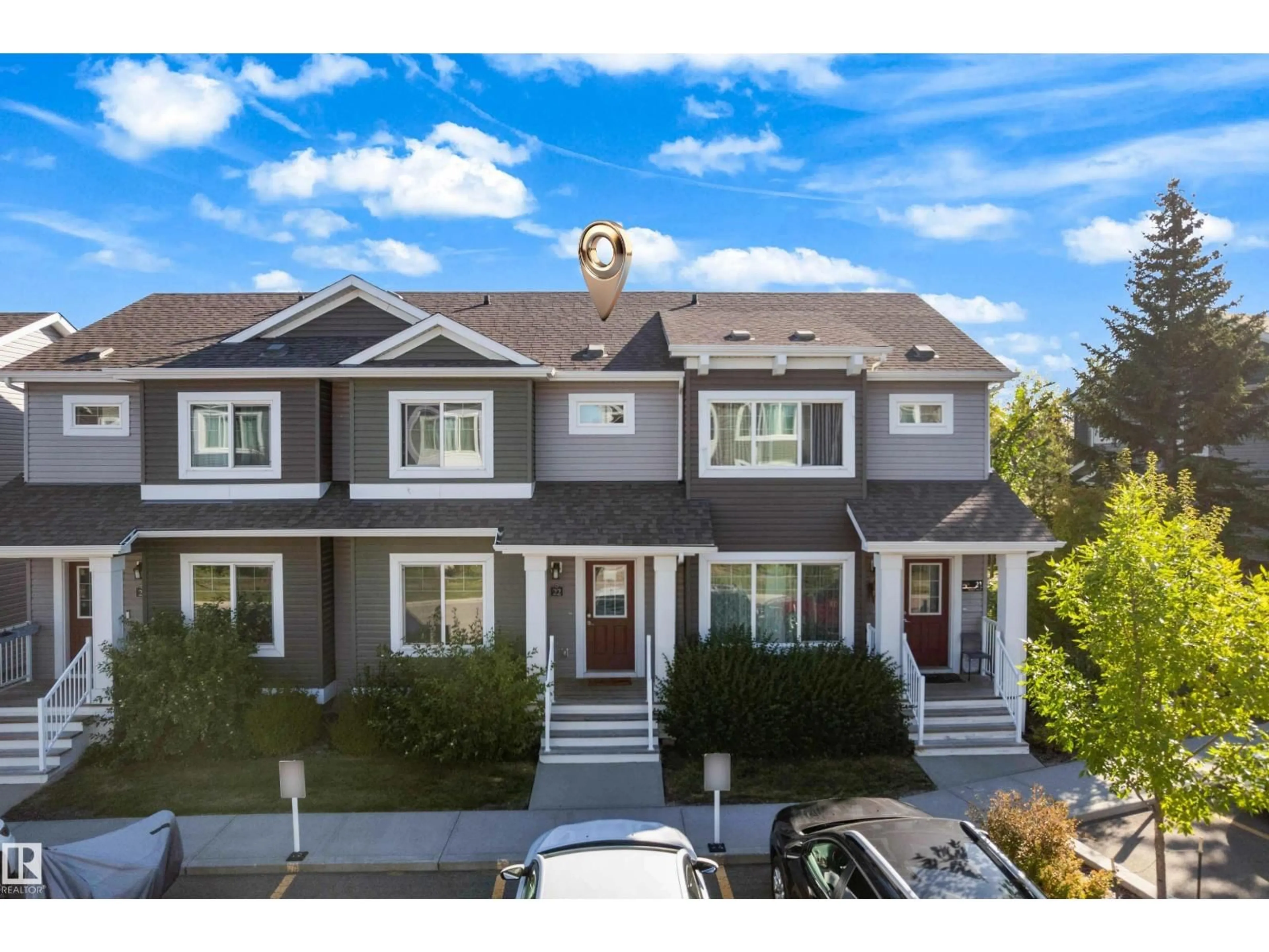 A pic from outside/outdoor area/front of a property/back of a property/a pic from drone, street for #22 - 4205 30 ST, Edmonton Alberta T6T2G9