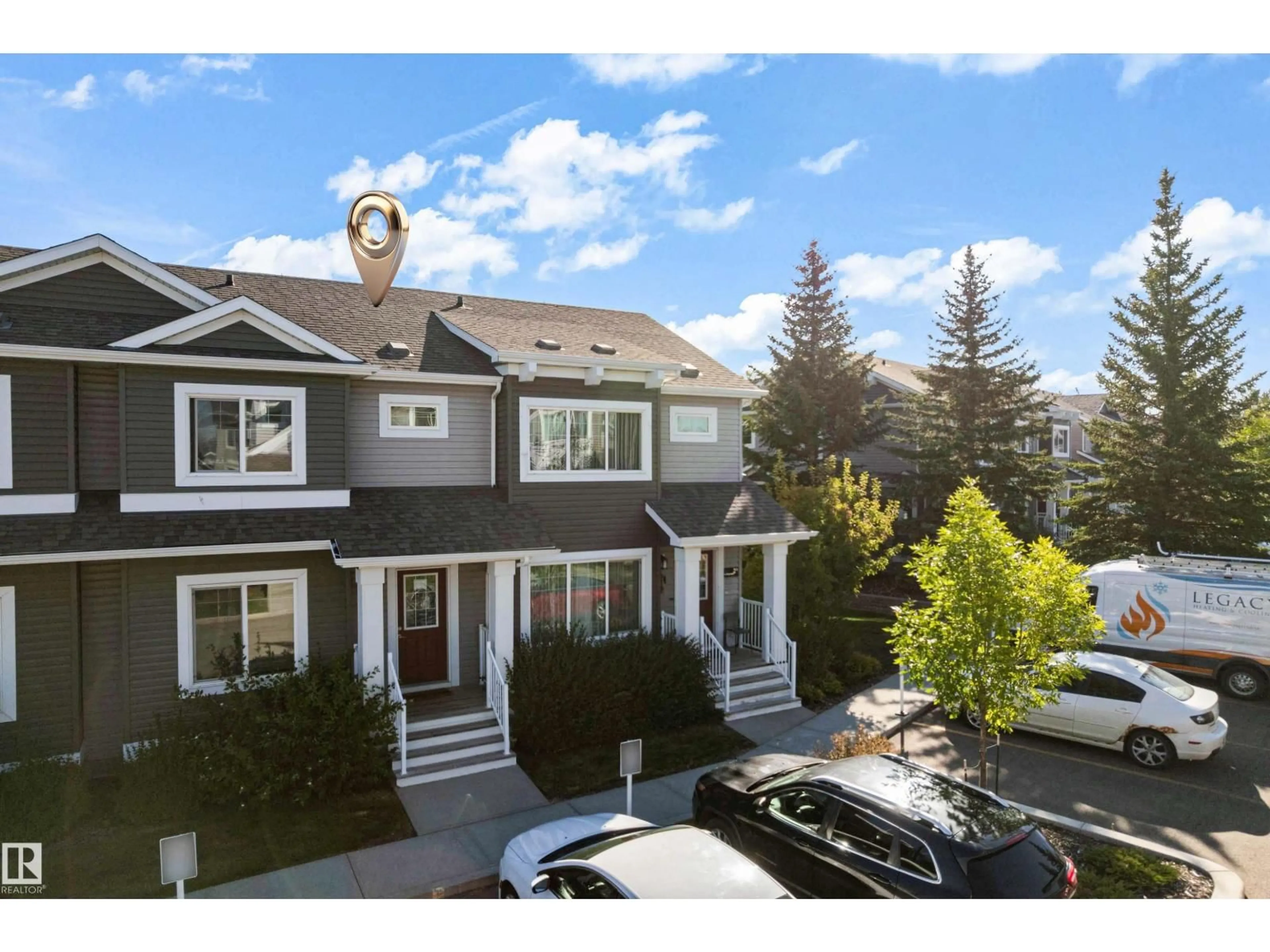 A pic from outside/outdoor area/front of a property/back of a property/a pic from drone, street for #22 - 4205 30 ST, Edmonton Alberta T6T2G9