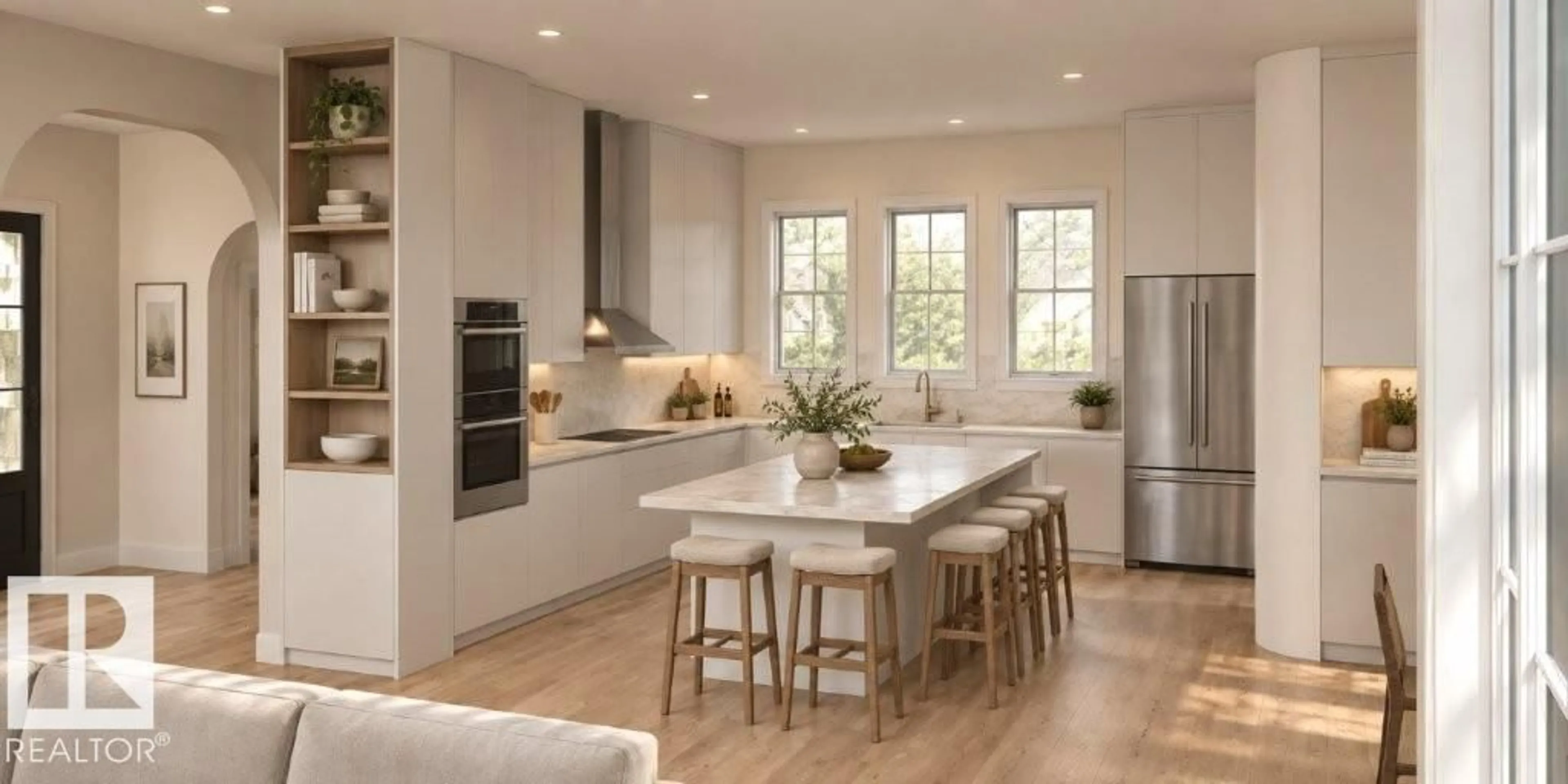 Open concept kitchen, unknown for NW - 10314 137 ST, Edmonton Alberta T5N2H1