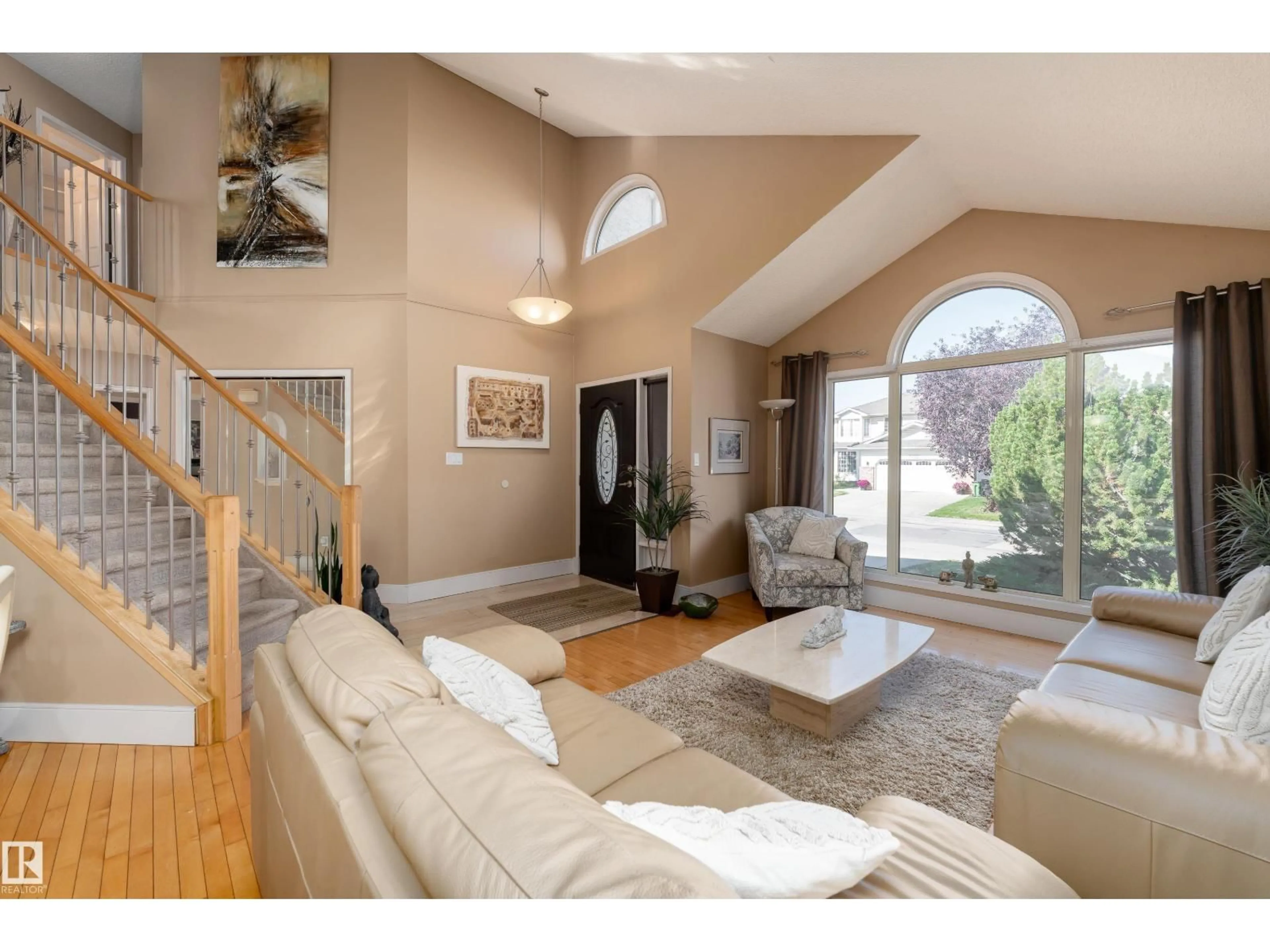 Living room with furniture, unknown for 18919 91 AV, Edmonton Alberta T5T5V9