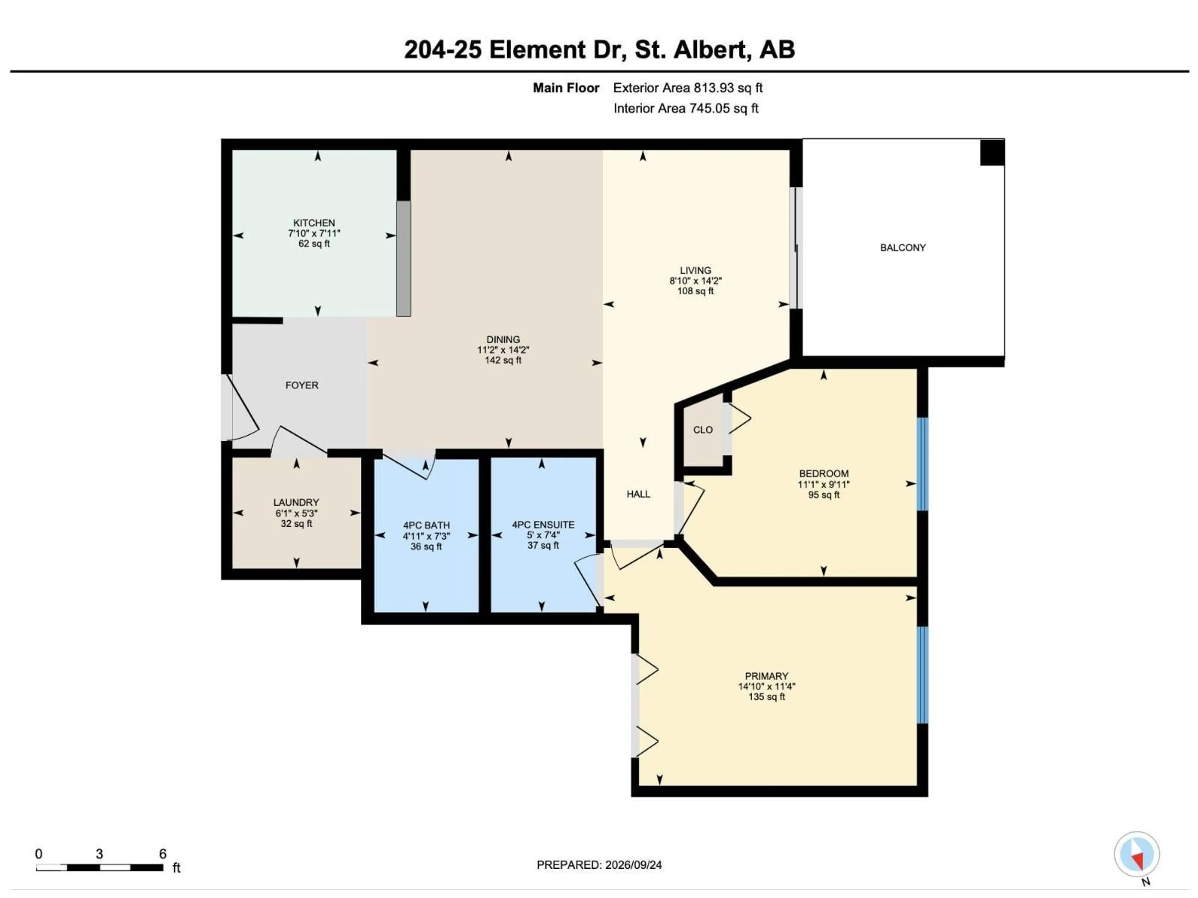 Floor plan for 204 25 ELEMENT DR, St. Albert Alberta T8N7S1