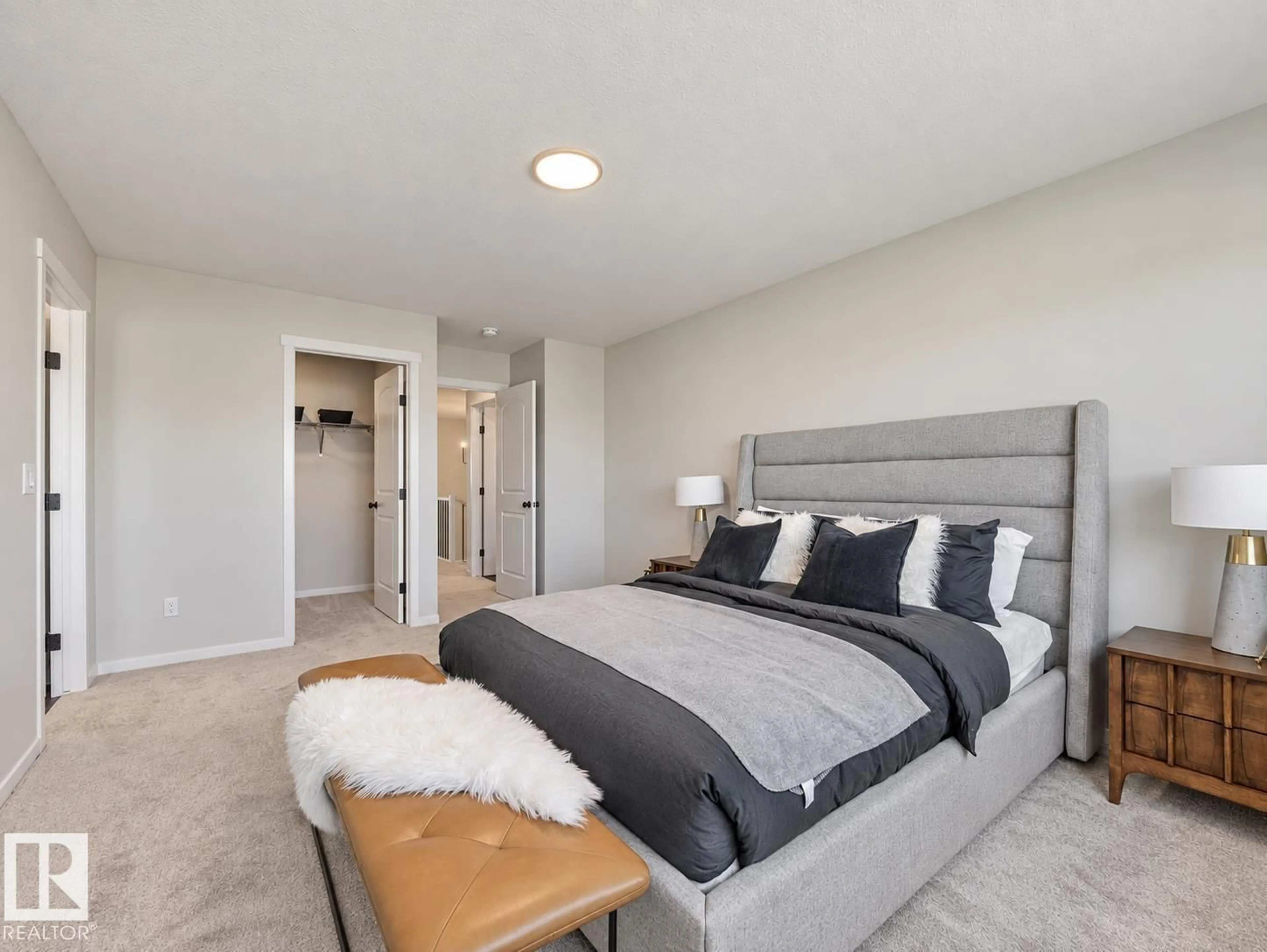 Bedroom with bed, unknown for 20727 24 AV, Edmonton Alberta T6M2C4