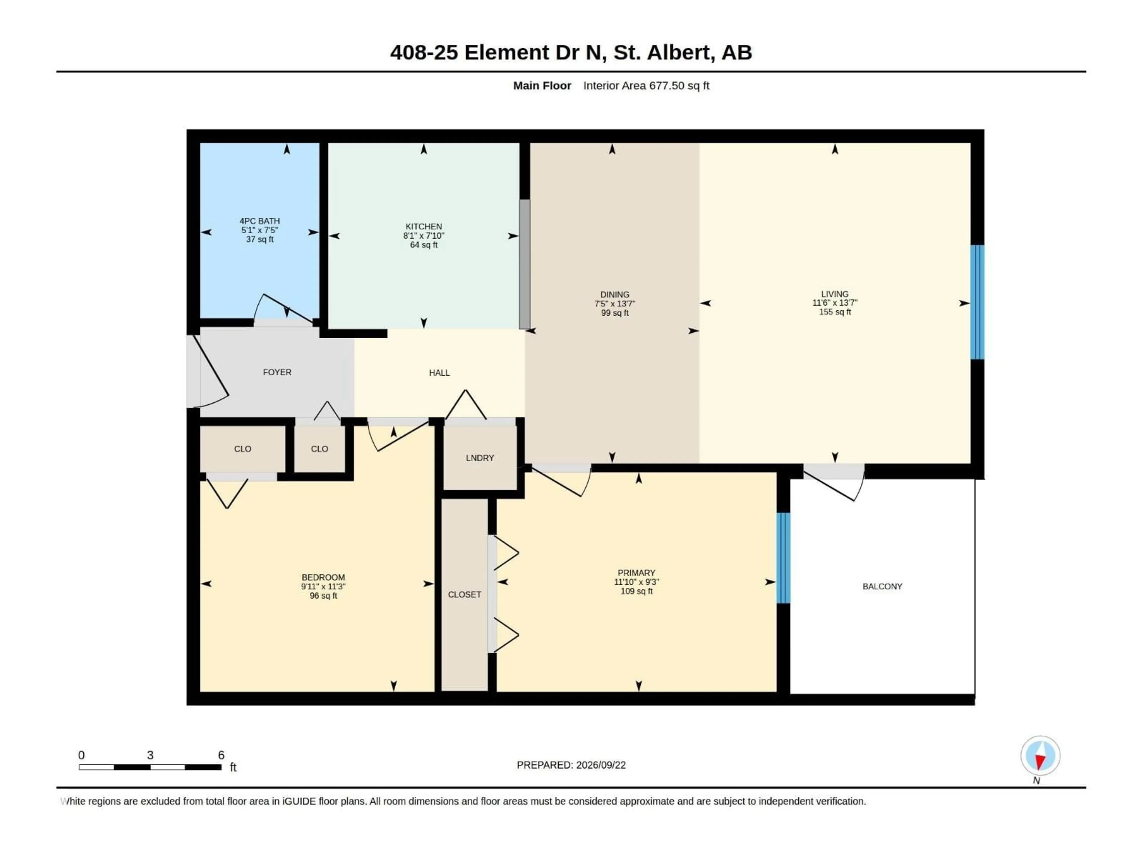 Floor plan for 408 25 ELEMENT DR, St. Albert Alberta T8N7S1