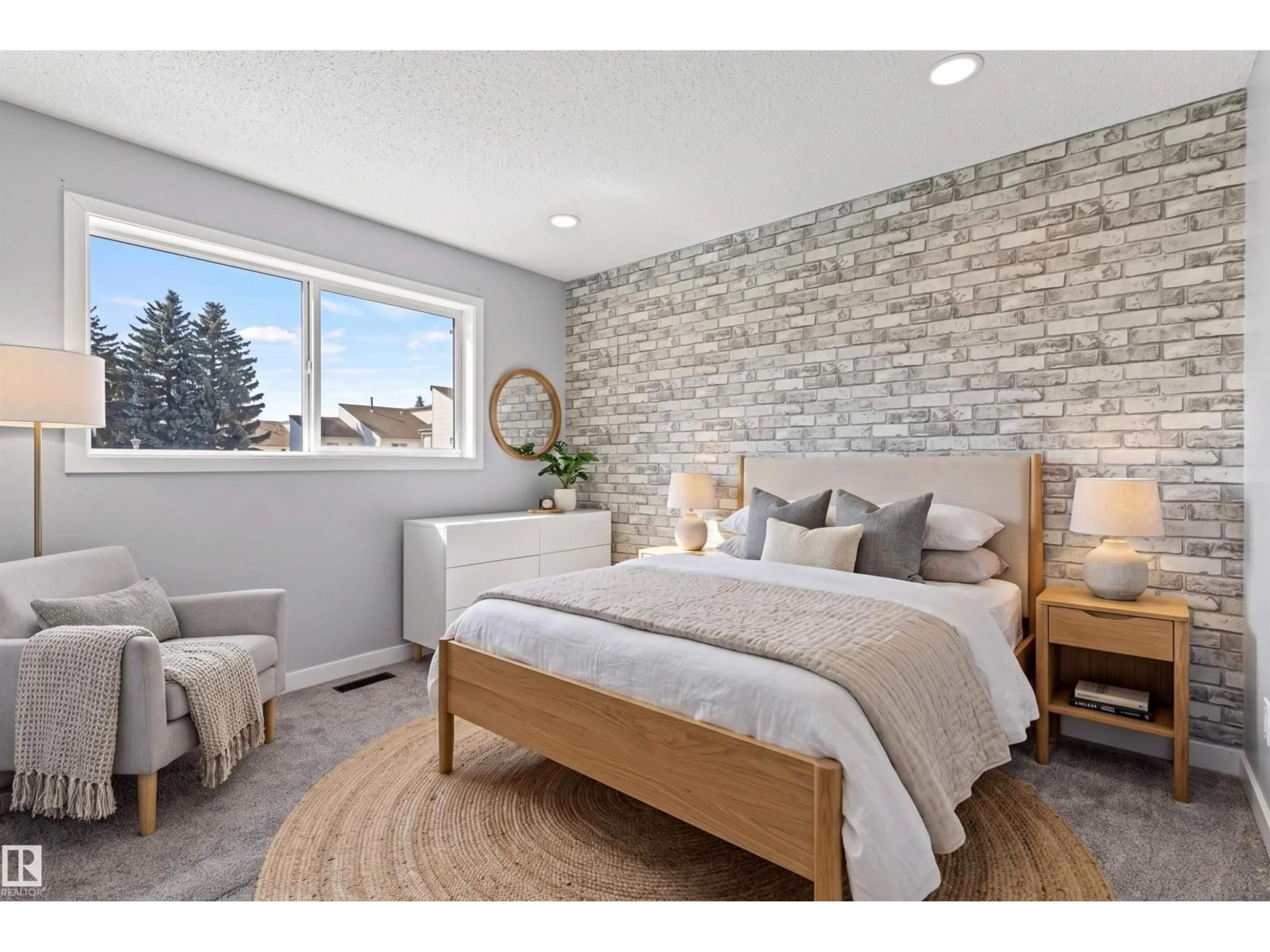 Bedroom with bed, unknown for 50 WOODVALE VG, Edmonton Alberta T6L1W4