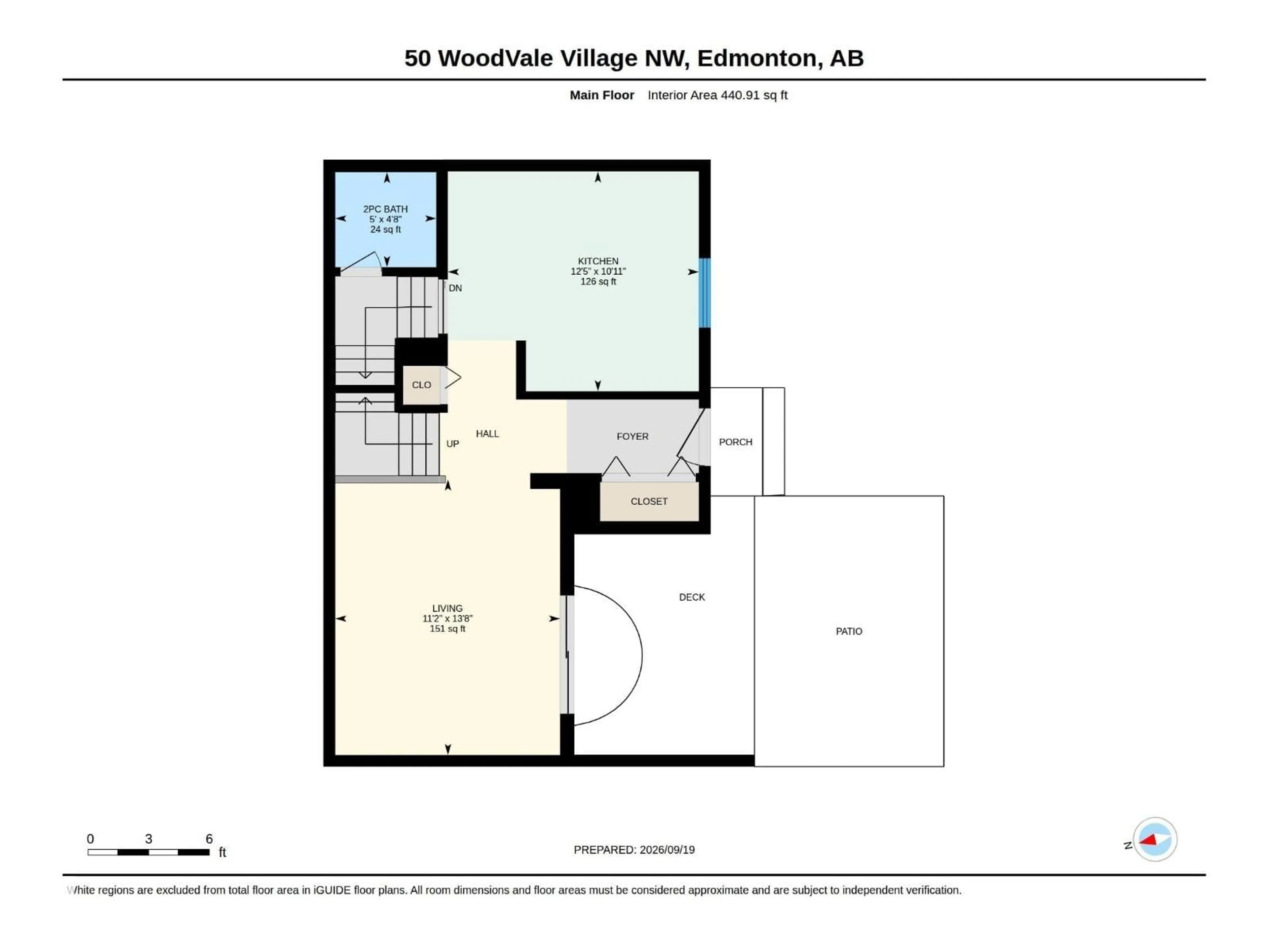 Floor plan for 50 WOODVALE VG, Edmonton Alberta T6L1W4