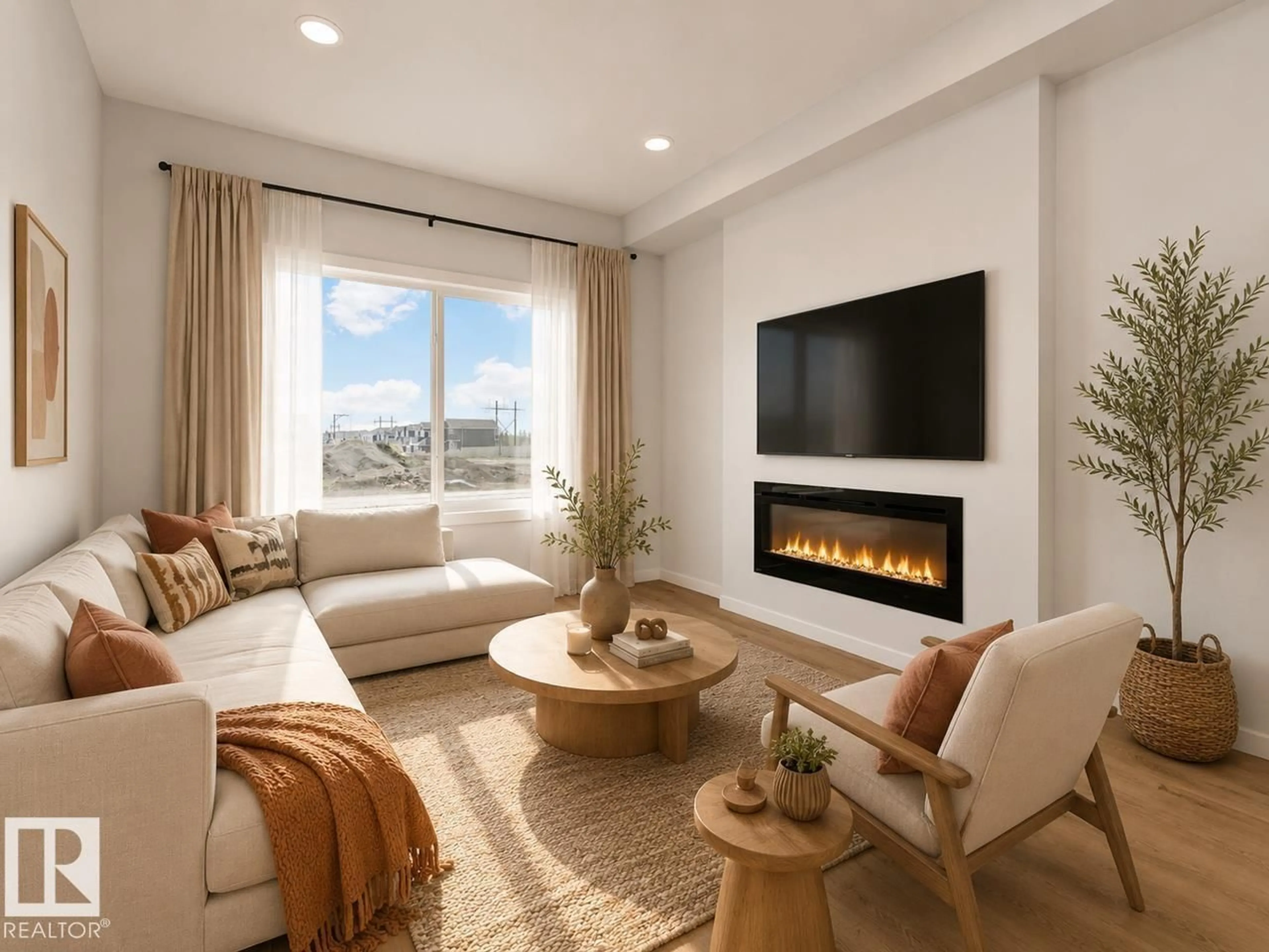 Living room with furniture, unknown for 41 CLYDESDALE LN, Sherwood Park Alberta T8H3C7