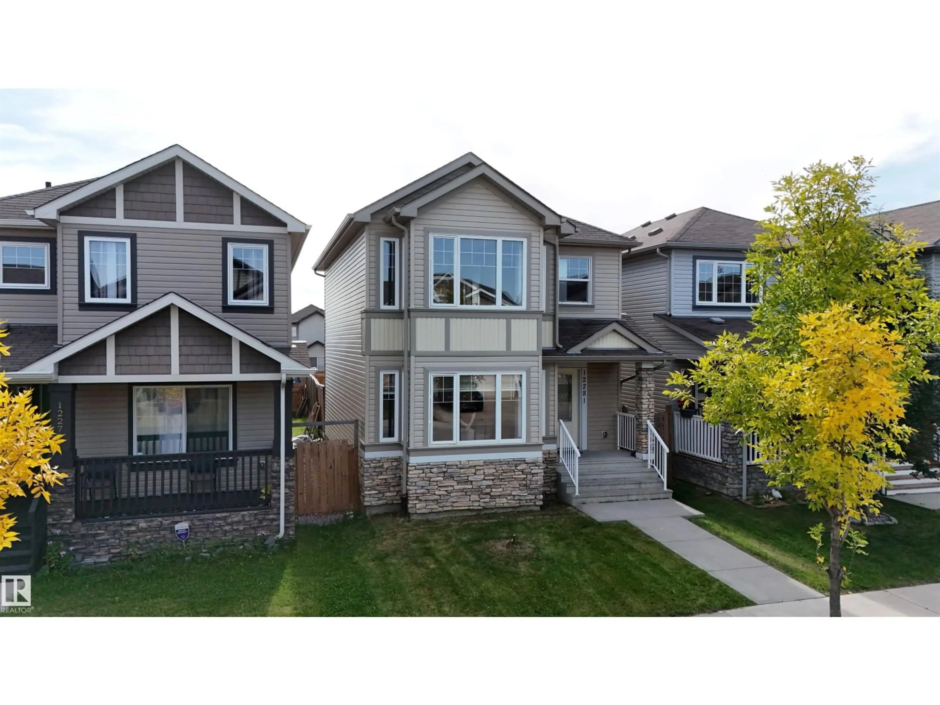 Home with vinyl exterior material, street for 12281 173A AV, Edmonton Alberta T5X0J8