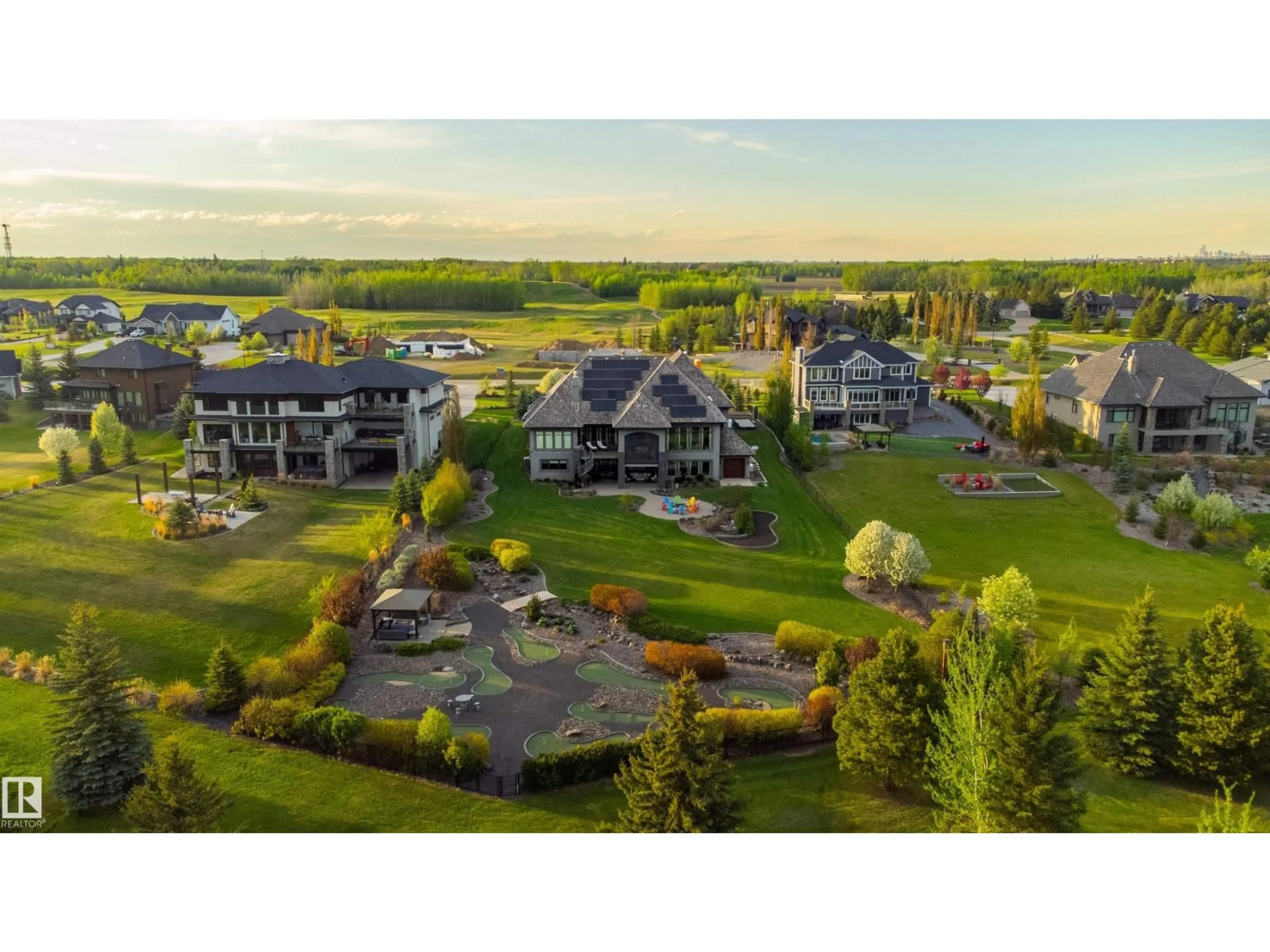 A pic from outside/outdoor area/front of a property/back of a property/a pic from drone, mountain view for A - 25515 TWP ROAD 511, Rural Parkland County Alberta T7Y1A8