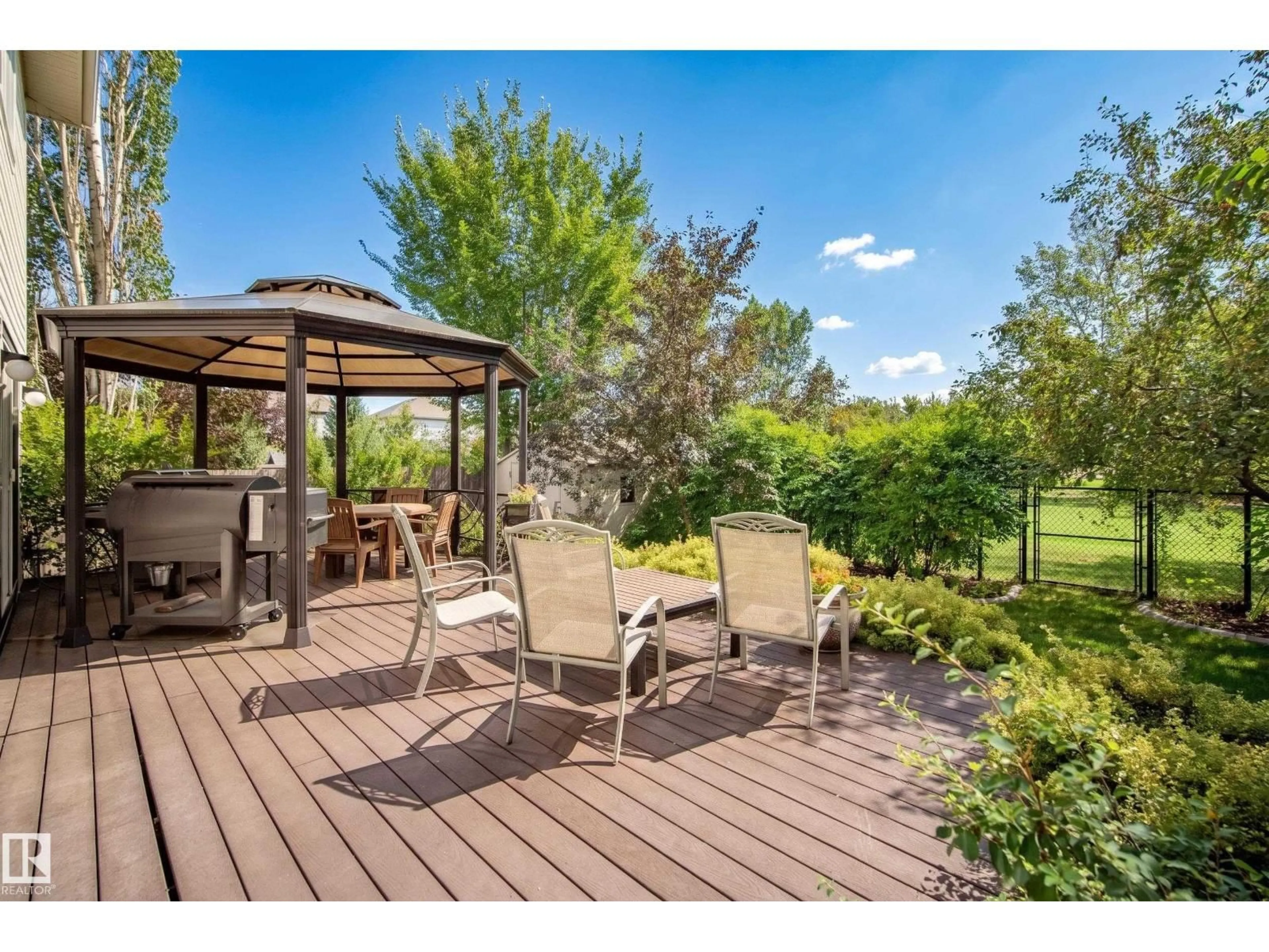 Patio, water/lake/river/ocean view for 65 SUMMERCOURT TC, Sherwood Park Alberta T8H2W1