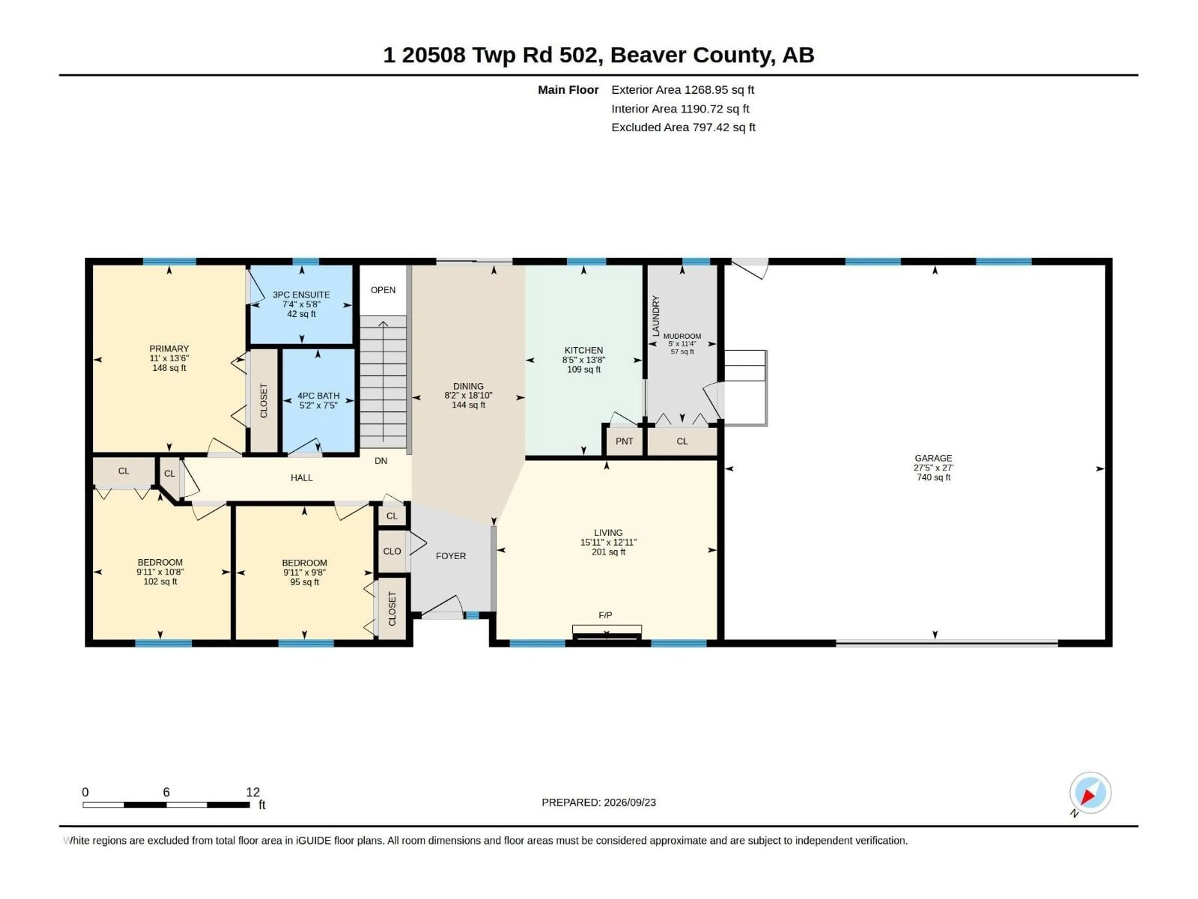 Floor plan for 20508 TOWNSHIP ROAD 502, Rural Beaver County Alberta T0B4J2