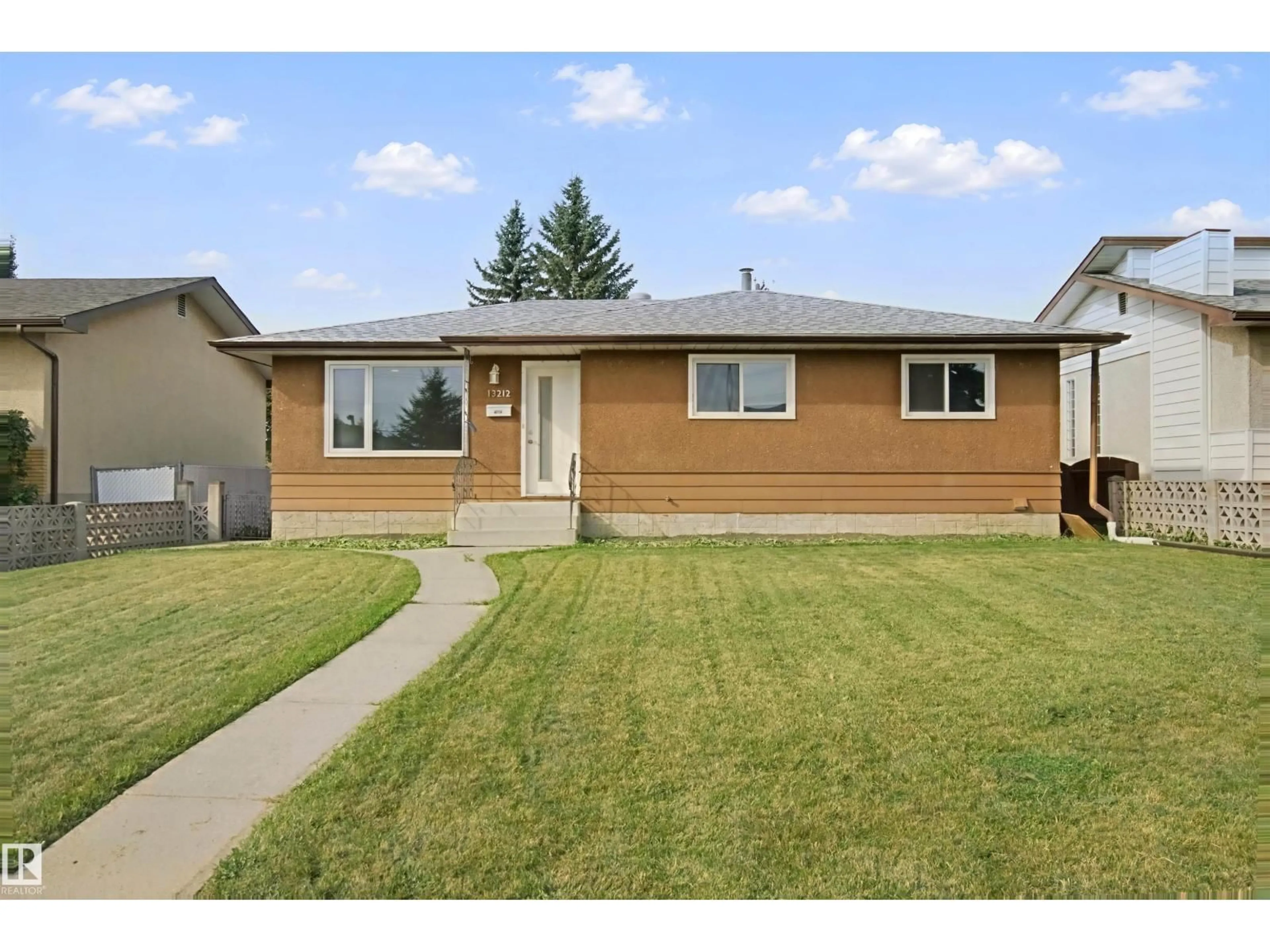 Home with vinyl exterior material, street for 13212 73 ST, Edmonton Alberta T5C0T8