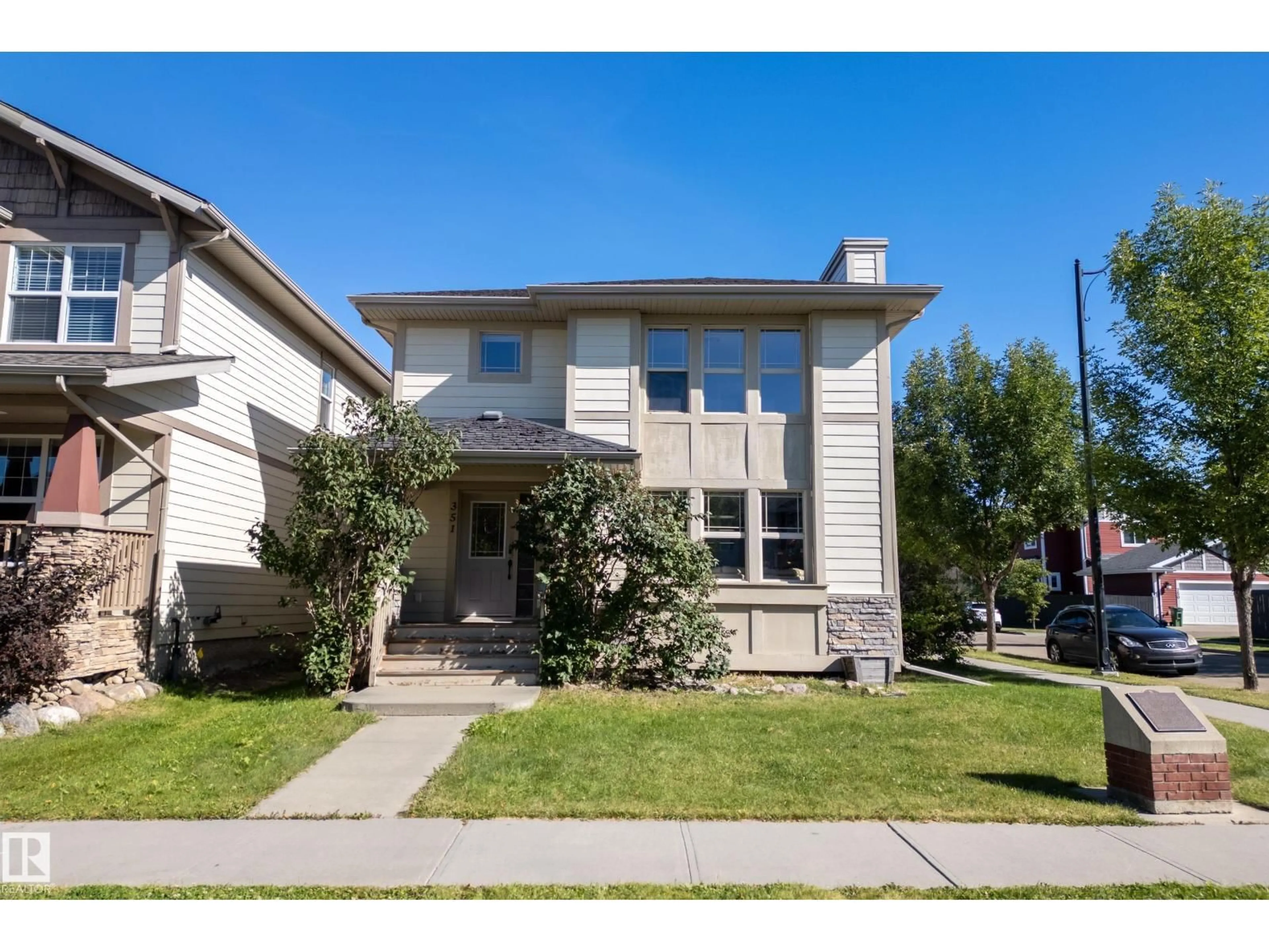Home with vinyl exterior material, street for 351 GRIESBACH SCHOOL RD, Edmonton Alberta T5E6N1