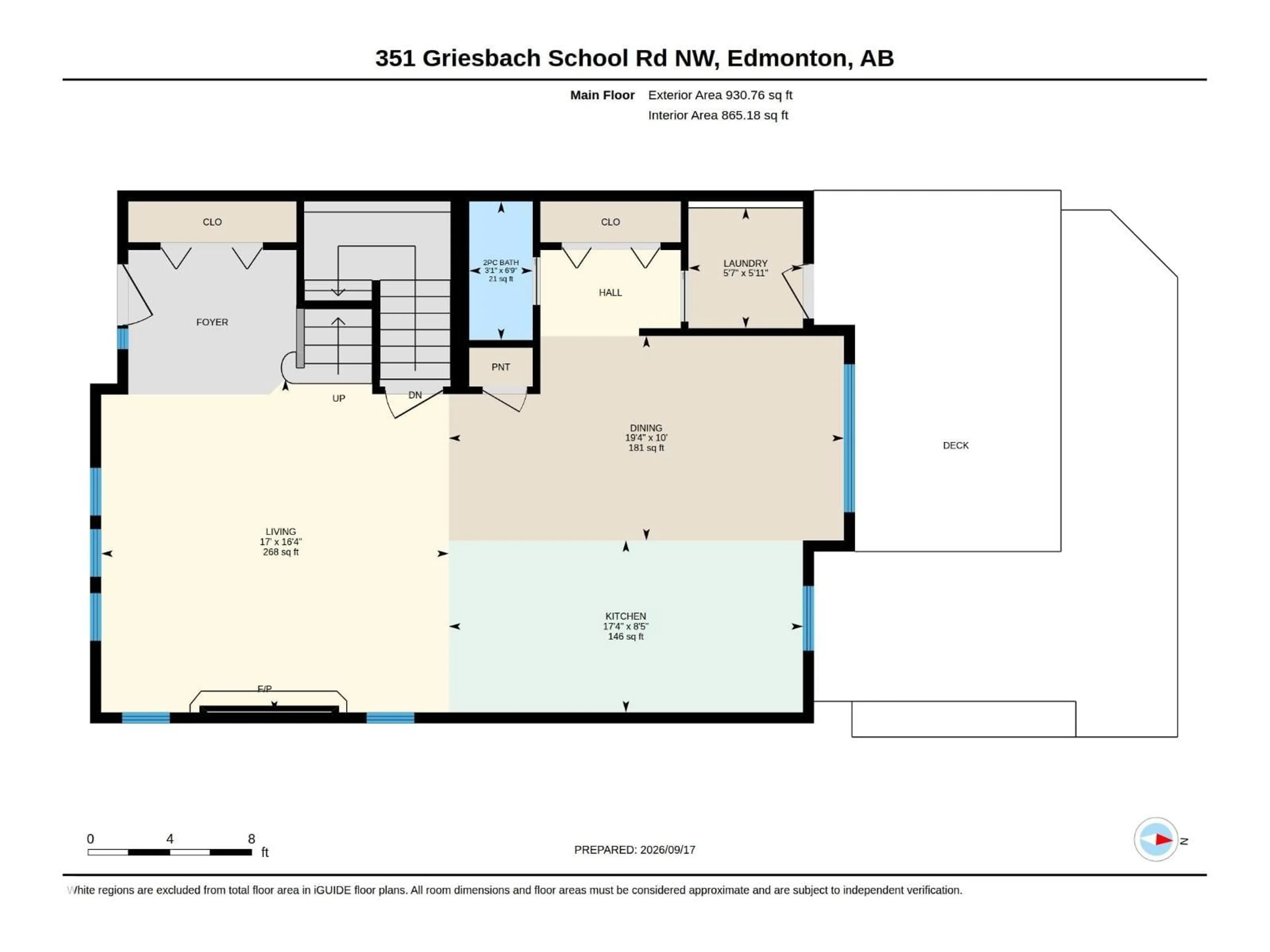 Floor plan for 351 GRIESBACH SCHOOL RD, Edmonton Alberta T5E6N1