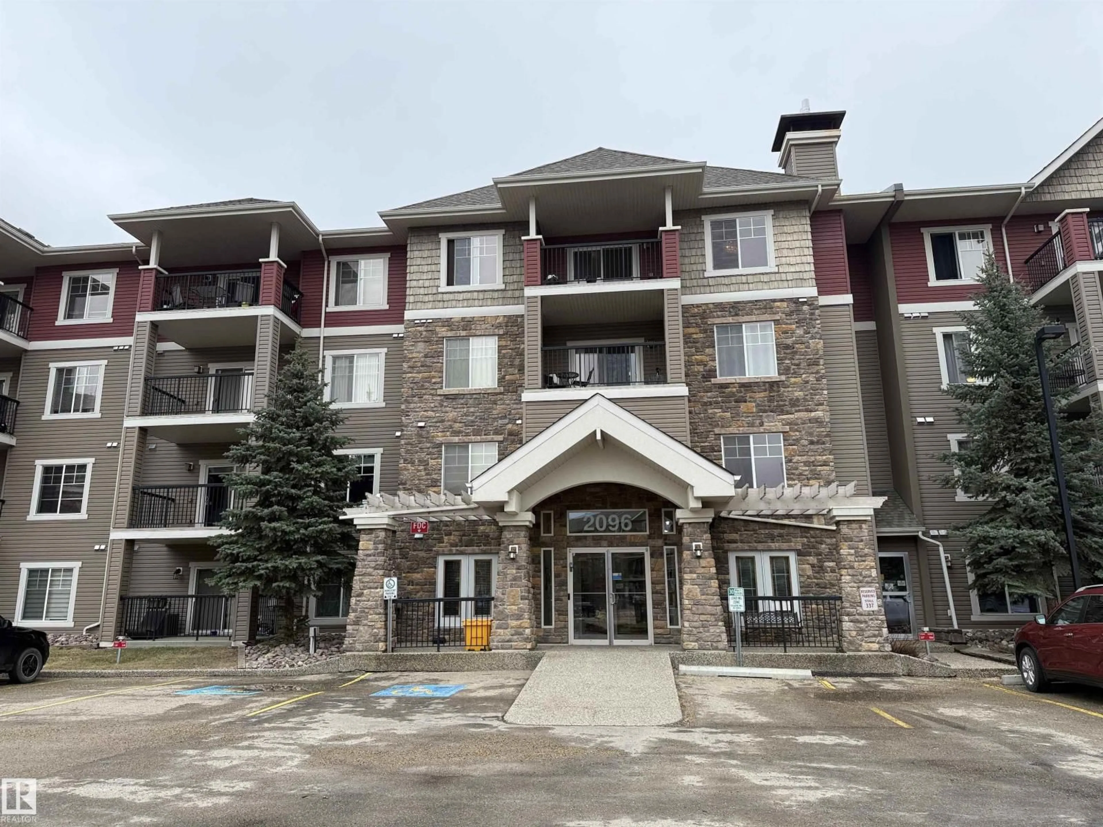A pic from outside/outdoor area/front of a property/back of a property/a pic from drone, building for #135 - 2096 BLACKMUD CREEK DR, Edmonton Alberta T6W0G1
