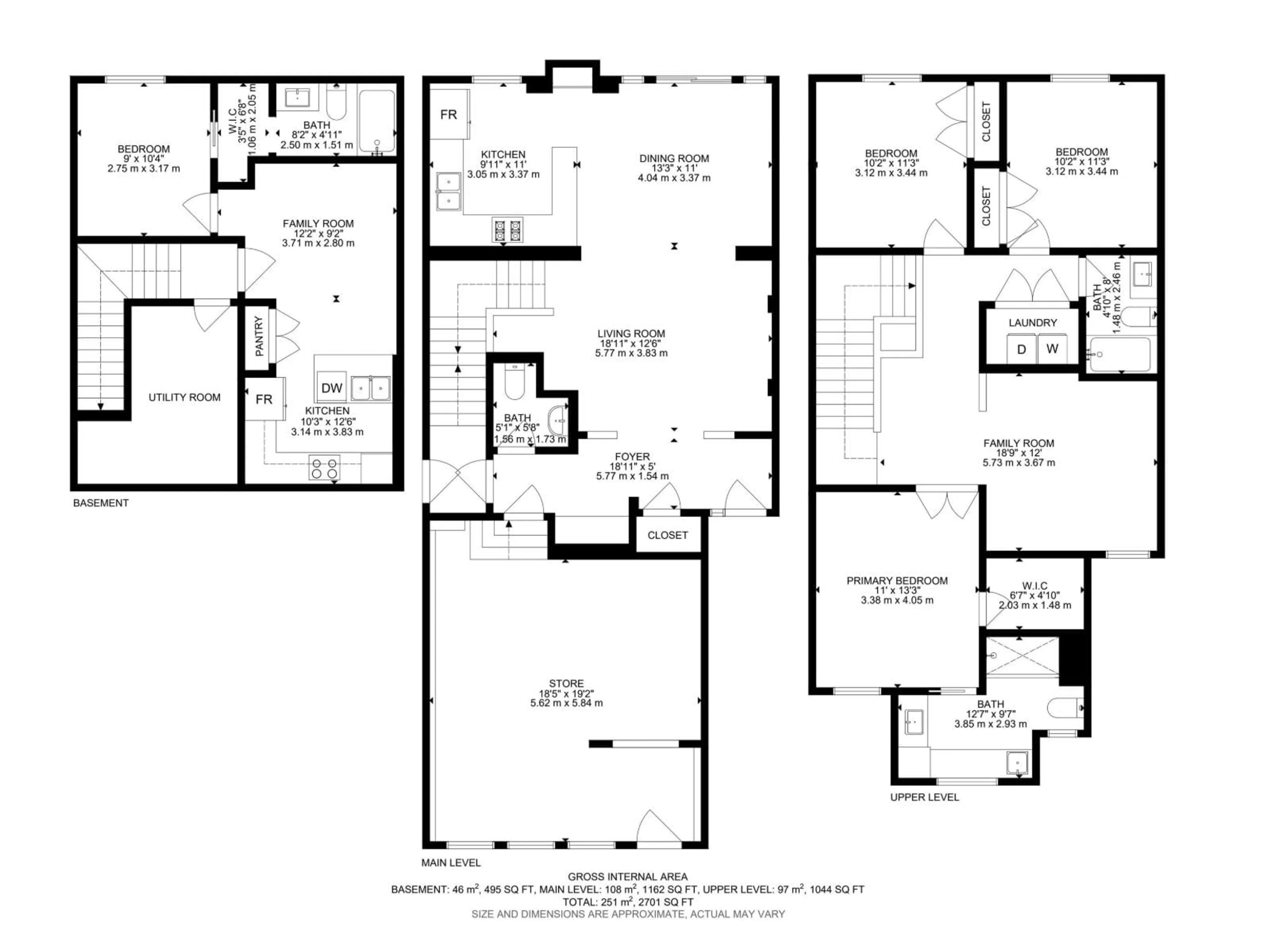 Floor plan for 1024 BERG PL, Leduc Alberta T9E1M4