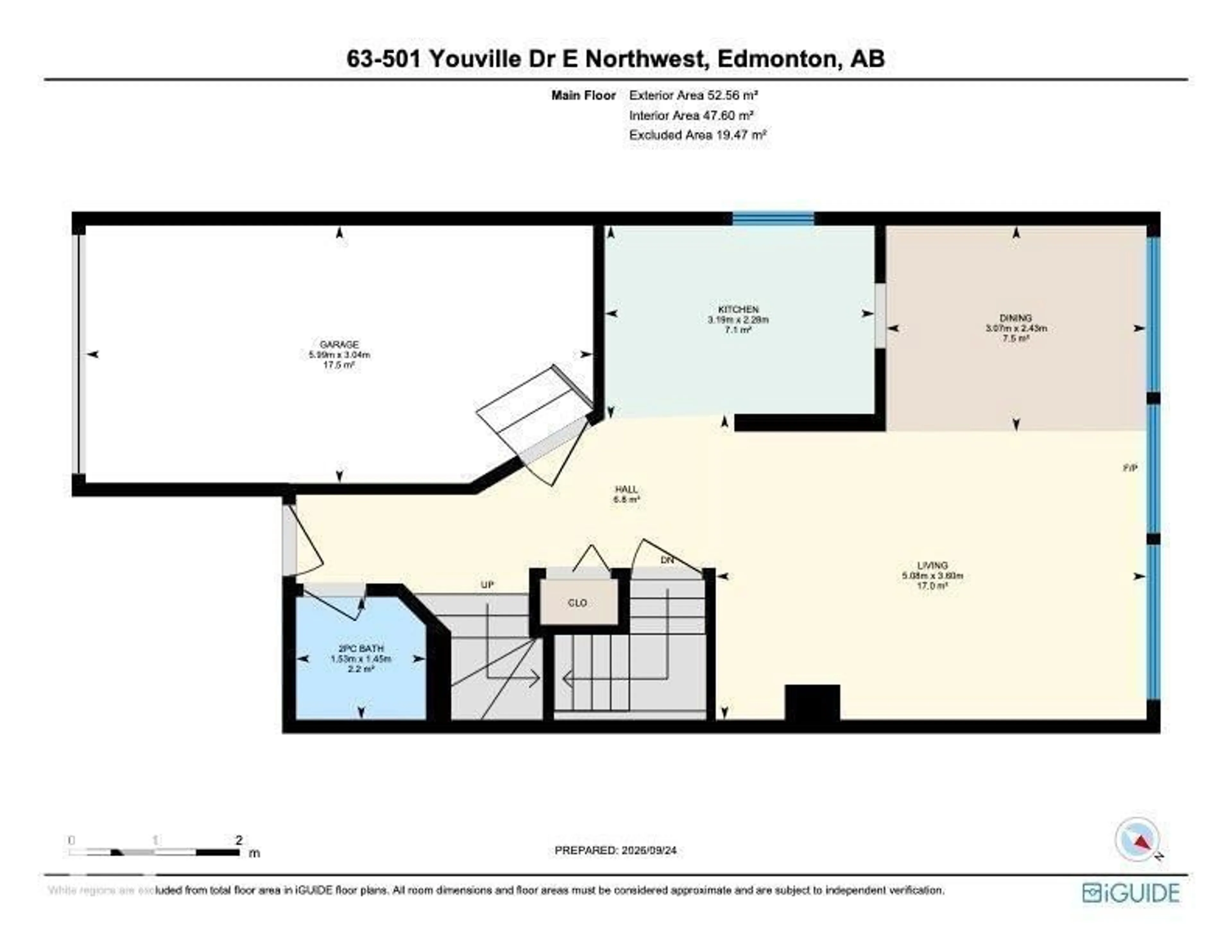 Floor plan for 501 - 63 YOUVILLE DR E NW, Edmonton Alberta T6L6T8